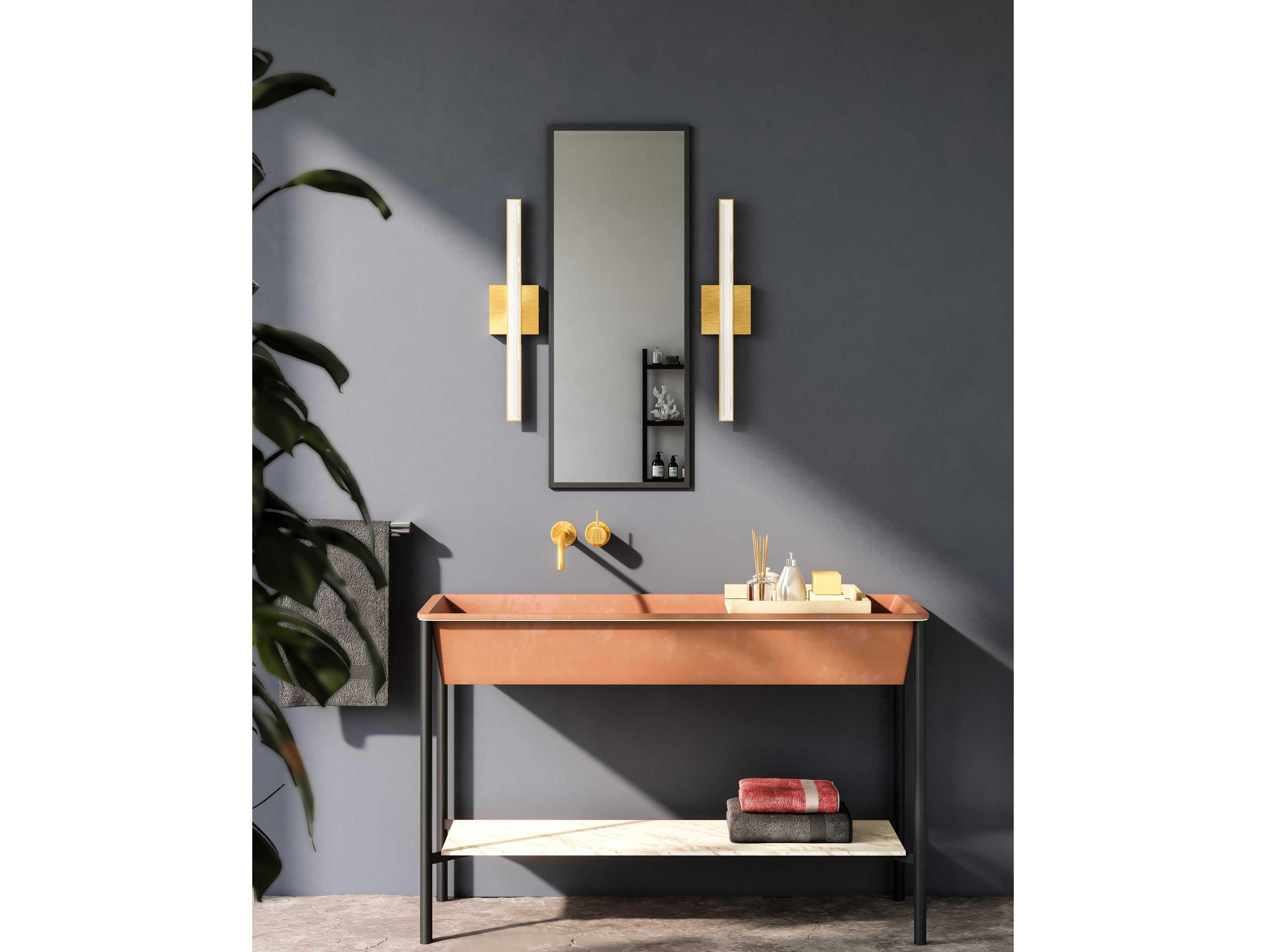 Kuzco Lighting Saphir Brushed Gold Vanity Light