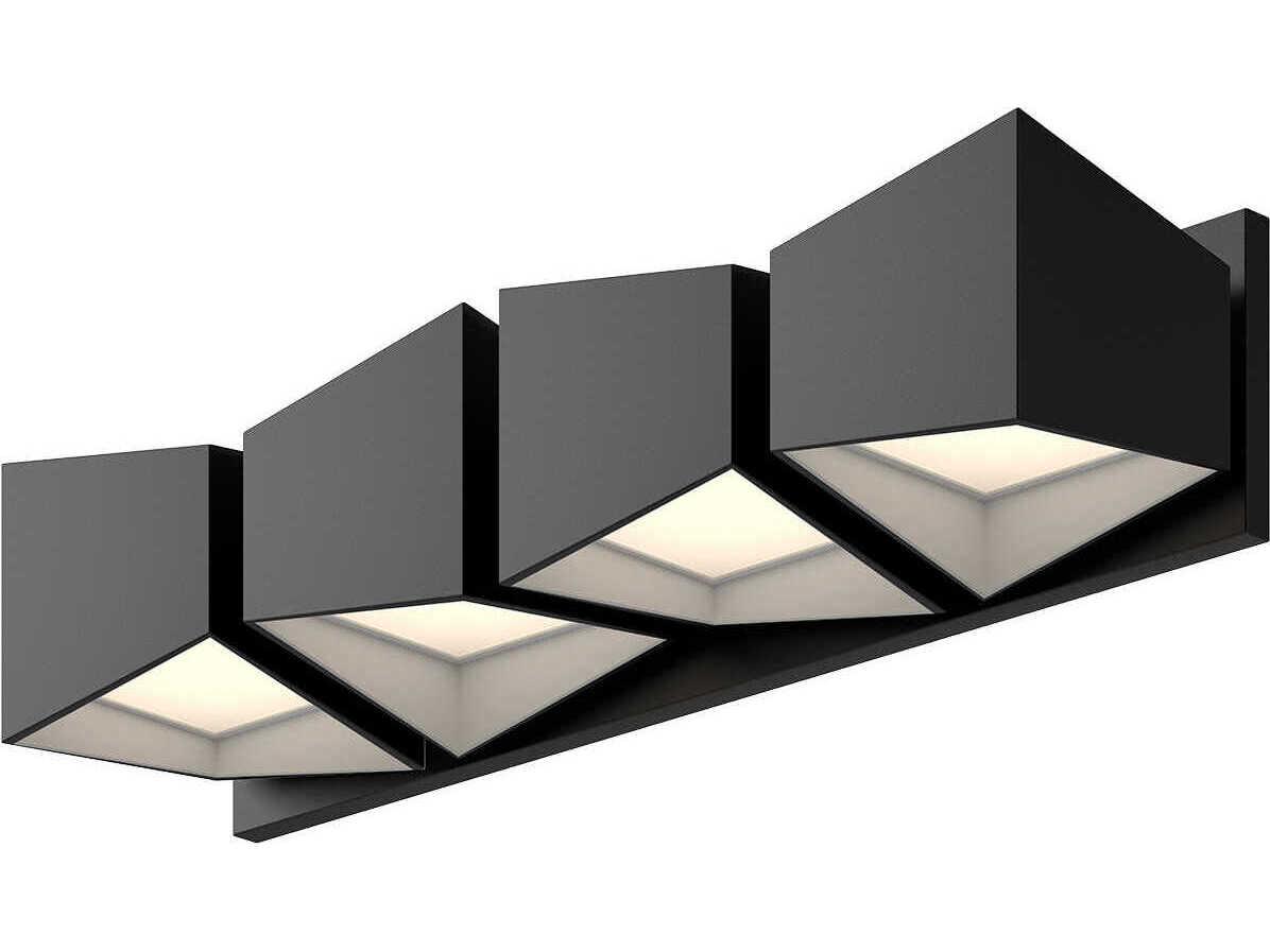 Kuzco Lighting Cubix Black White Vanity Light