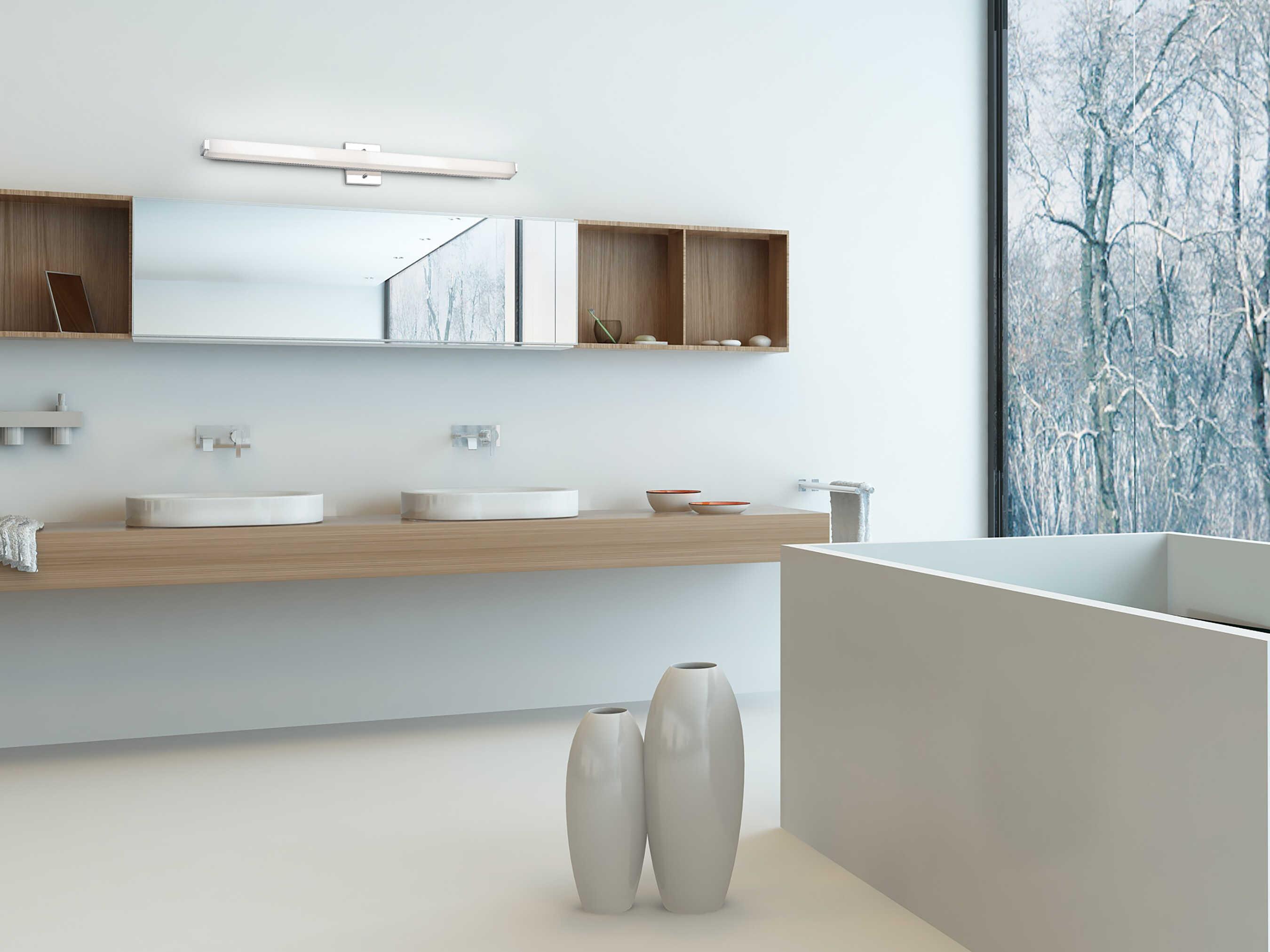 Kuzco Lighting Latitude Slim Chrome Wall Sconce