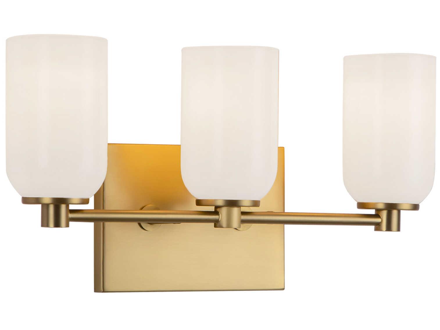 Kuzco Lighting Nola 3-Light Brushed Gold Vanity Light