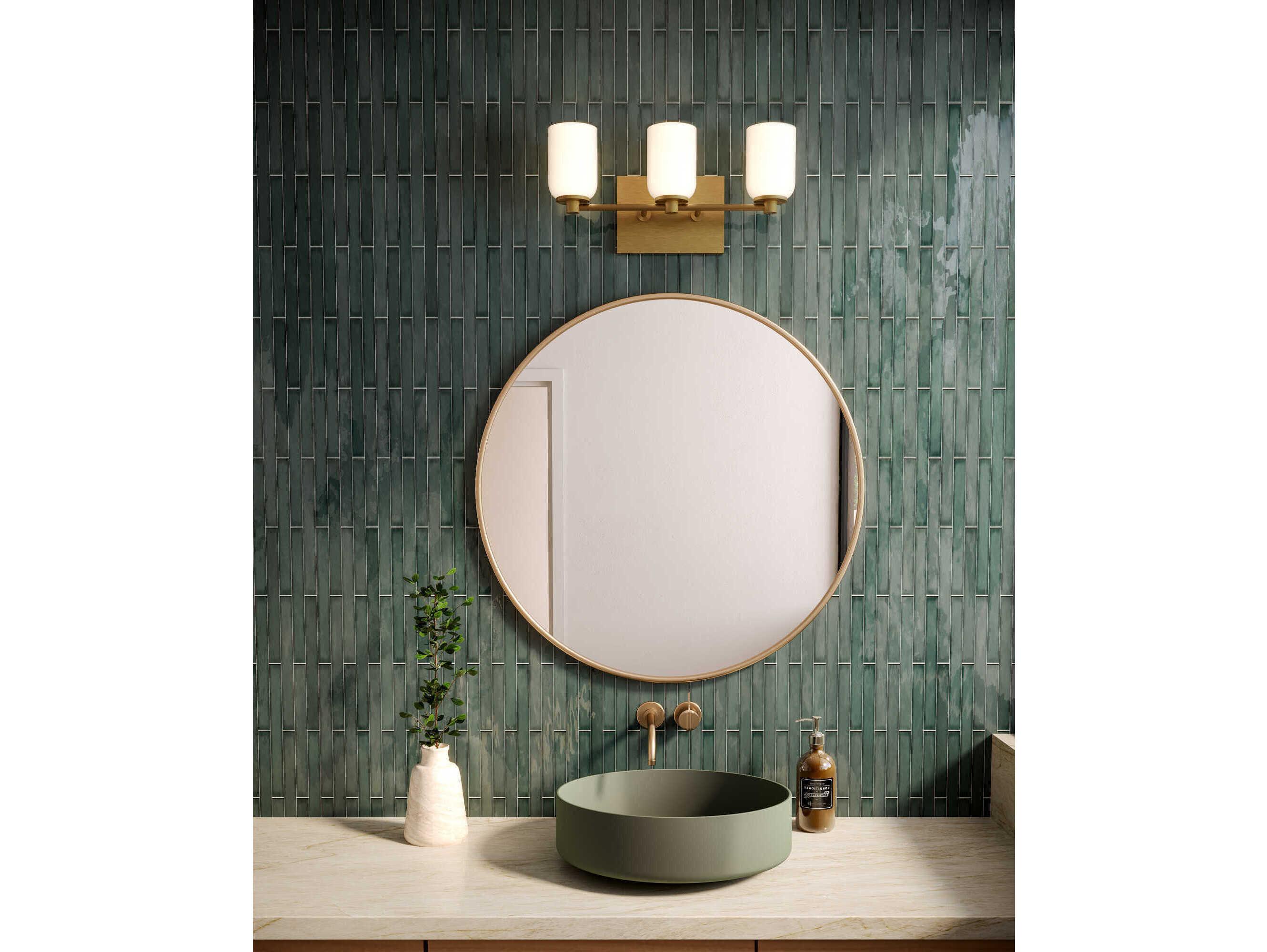 Kuzco Lighting Nola 3-Light Brushed Gold Vanity Light