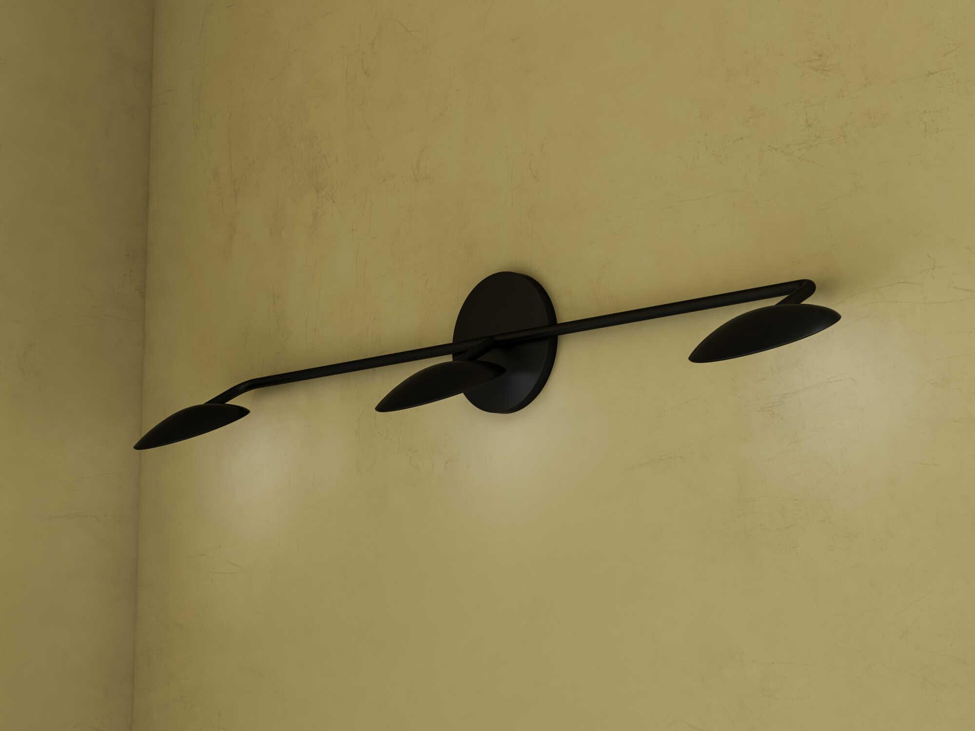 Kuzco Lighting Rotaire Black Vanity Light