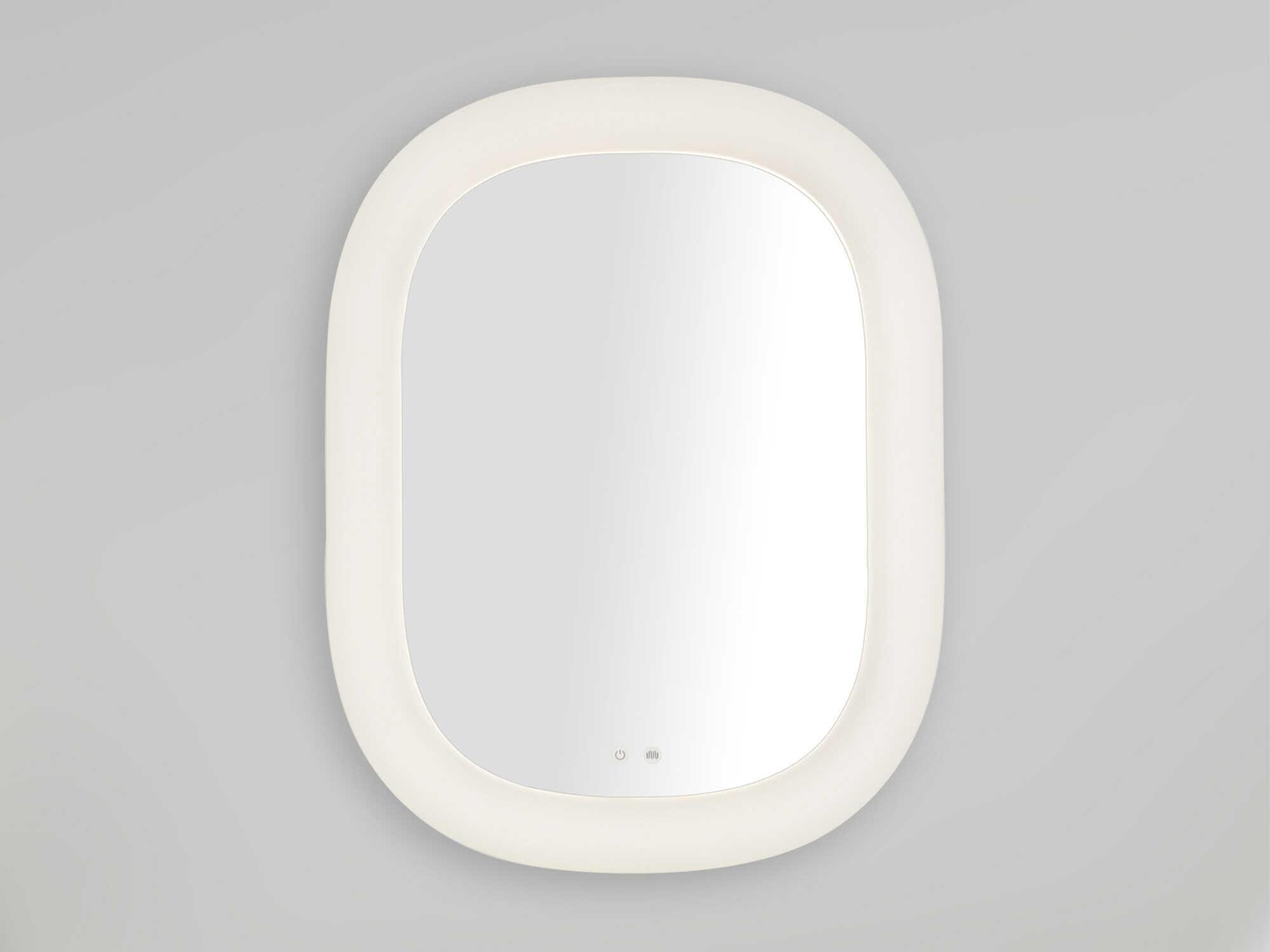 Kuzco Lighting Float White Oval Wall Mirror