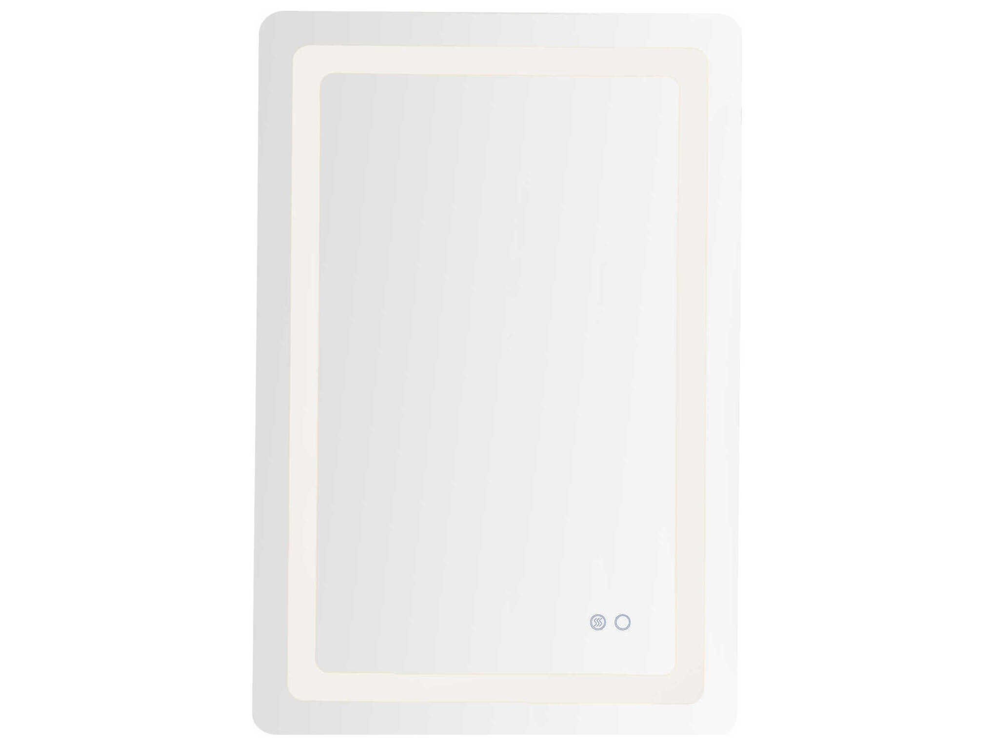 Kuzco Lighting Seneca Sandblasted Merc Edge Rectangular Wall Mirror