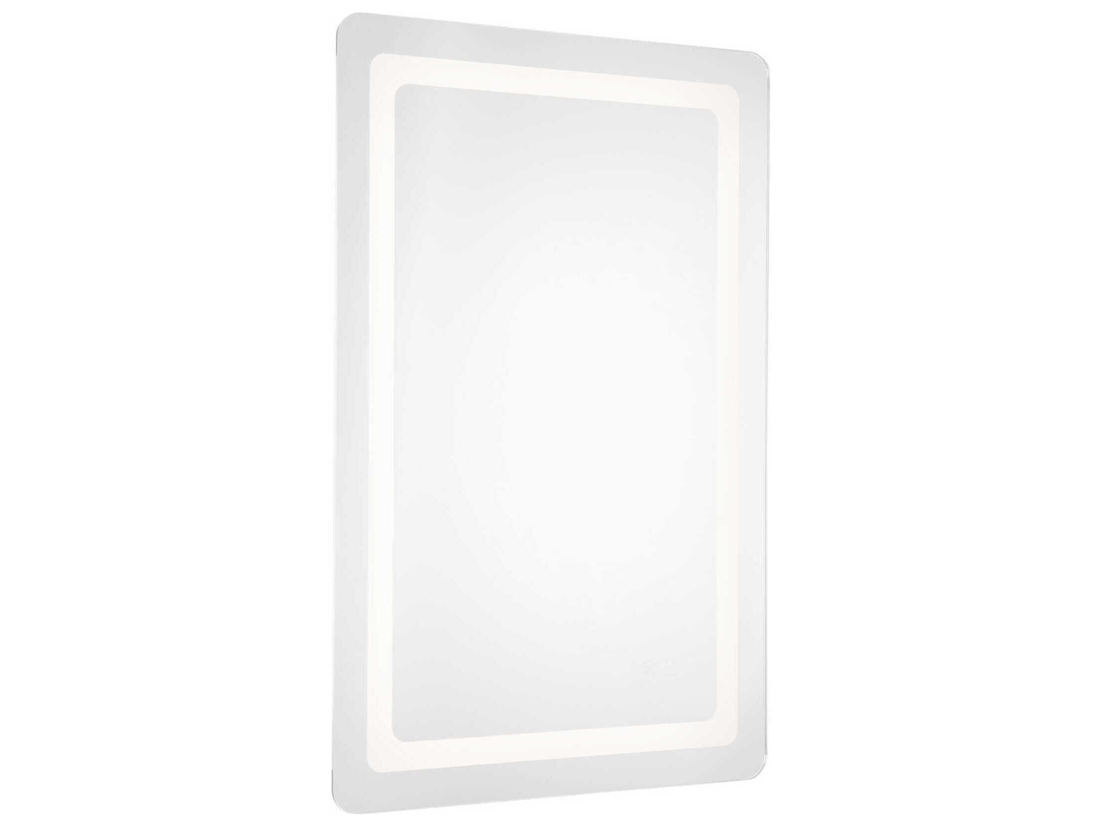 Kuzco Lighting Seneca Sandblasted Merc Edge Rectangular Wall Mirror
