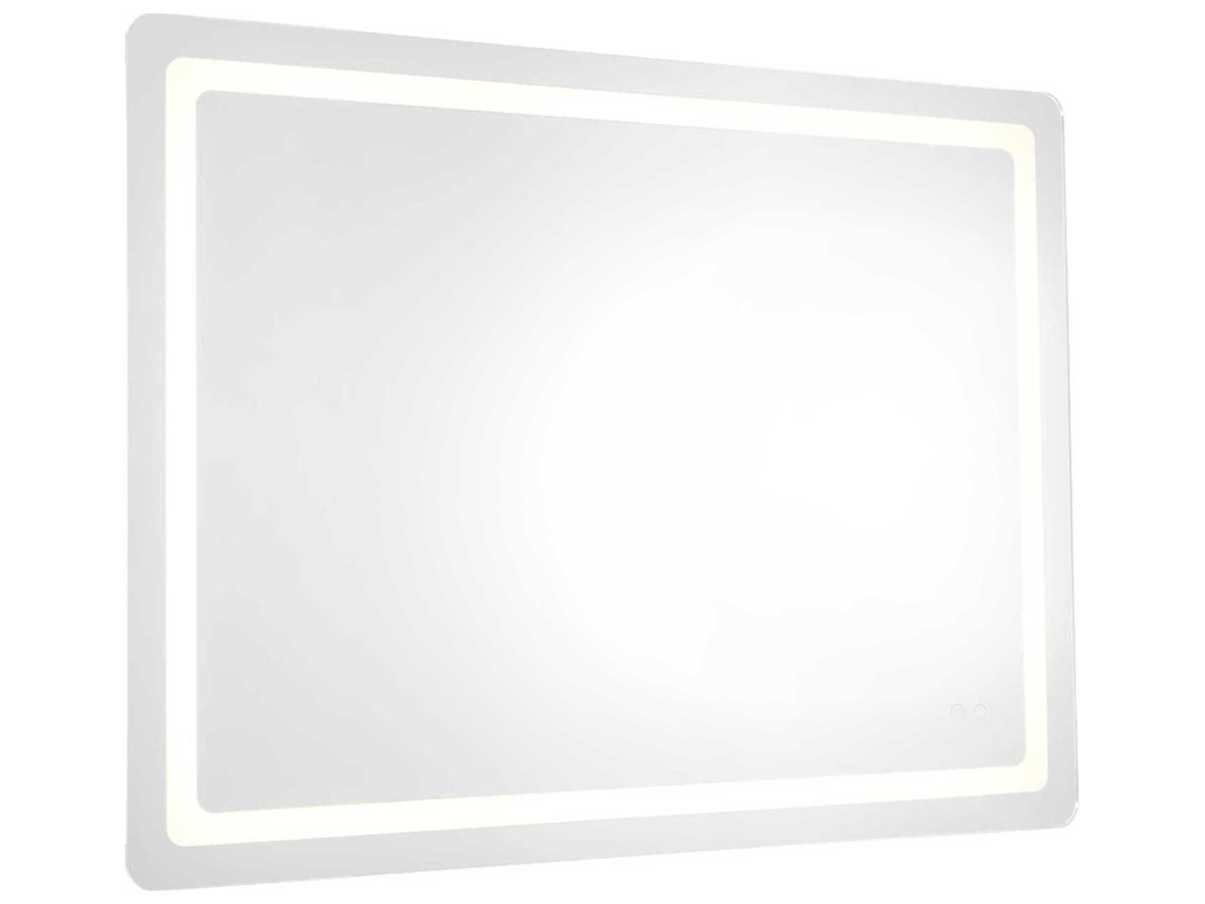 Kuzco Lighting Seneca Sandblasted Merc Edge Rectangular Wall Mirror