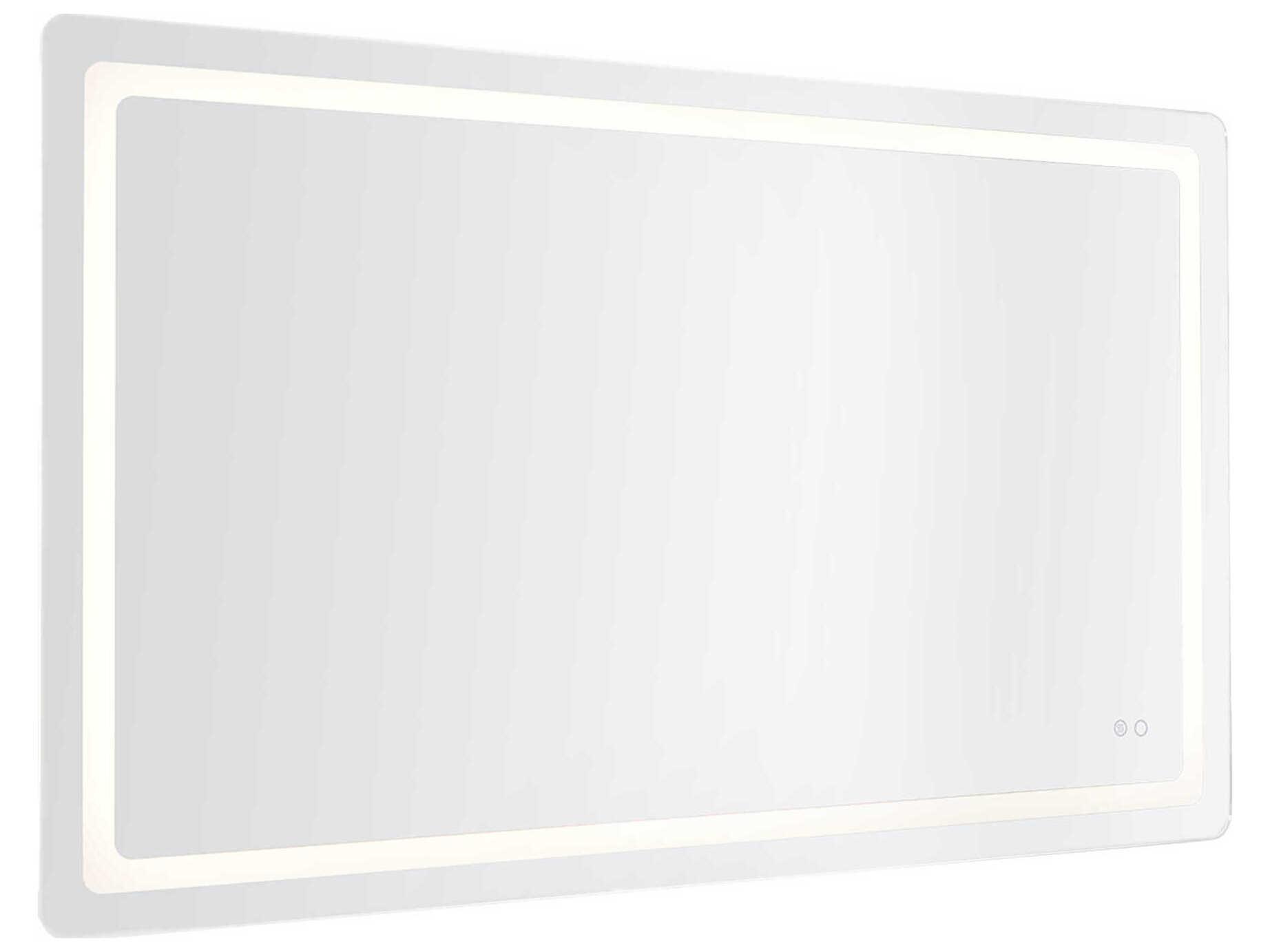 Kuzco Lighting Seneca Sandblasted Merc Edge Rectangular Wall Mirror