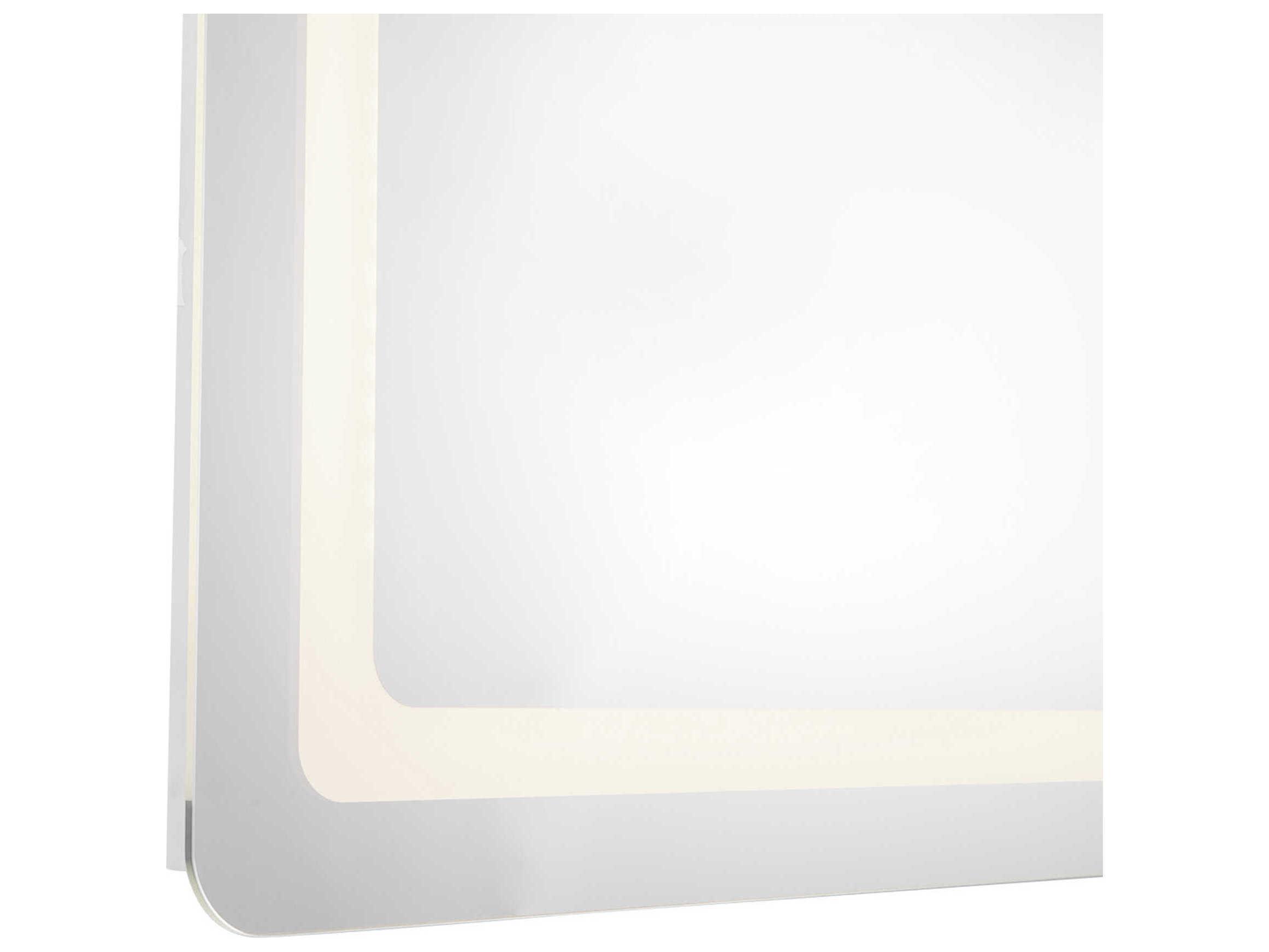 Kuzco Lighting Seneca Sandblasted Merc Edge Rectangular Wall Mirror