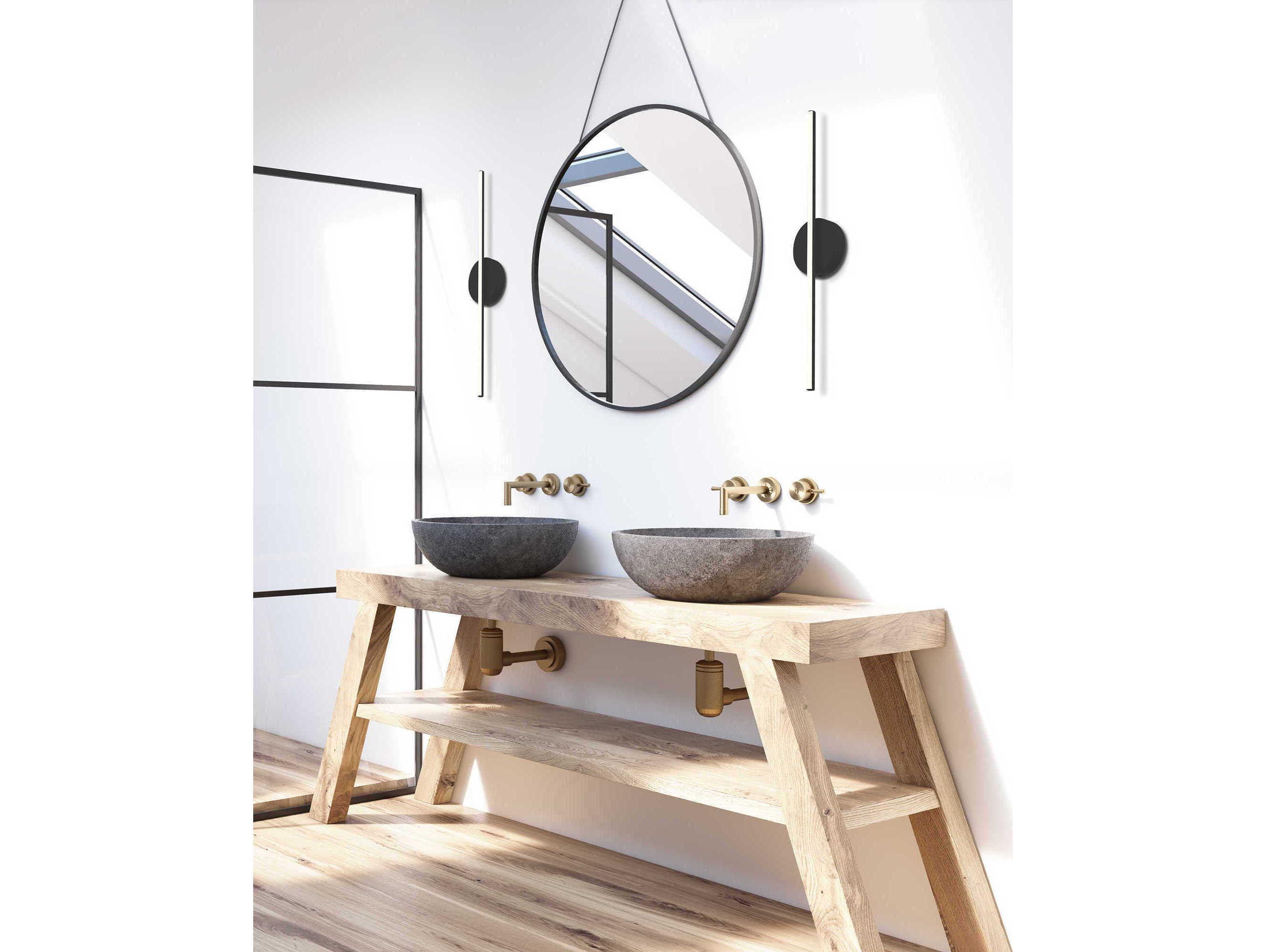 Kuzco Lighting Chute Black Wall Sconce