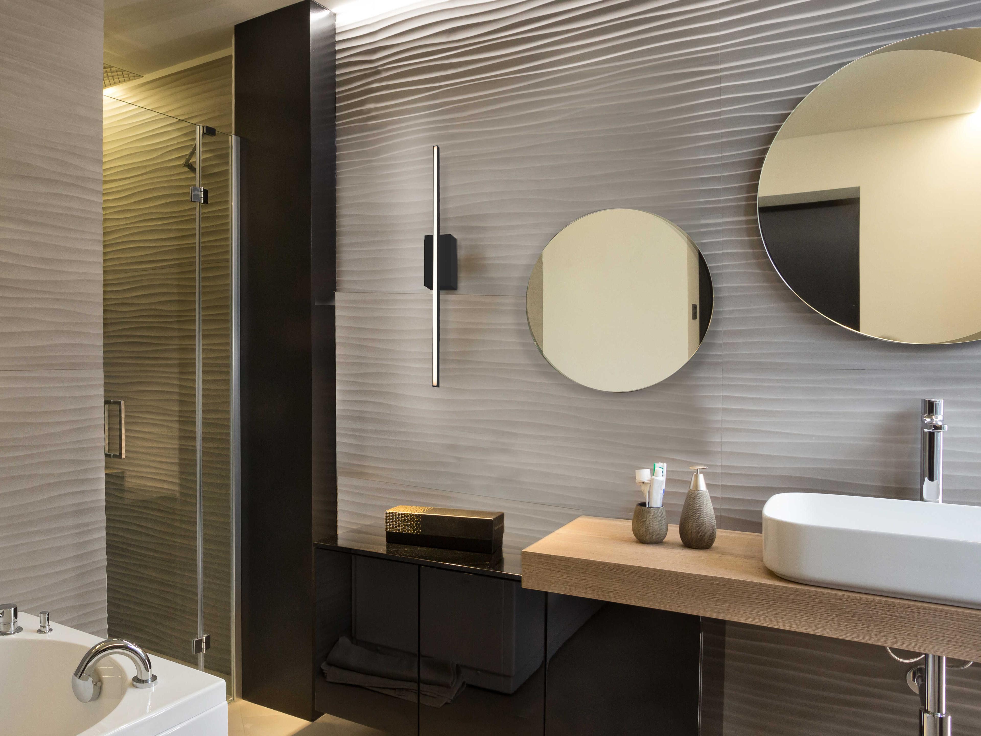 Kuzco Lighting Vega Minor Black Vanity Light