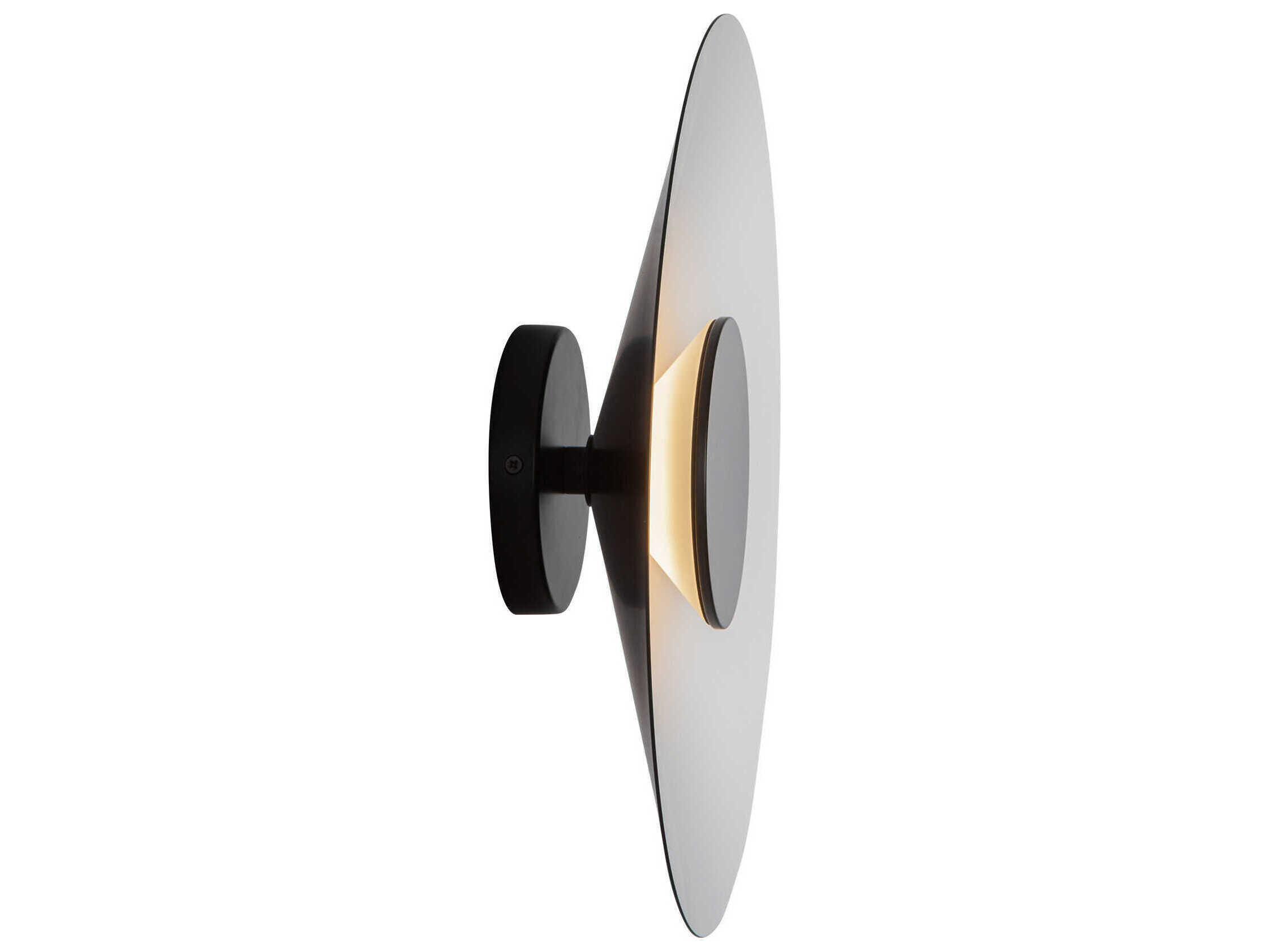 Kuzco Lighting Cruz Black White Wall Sconce
