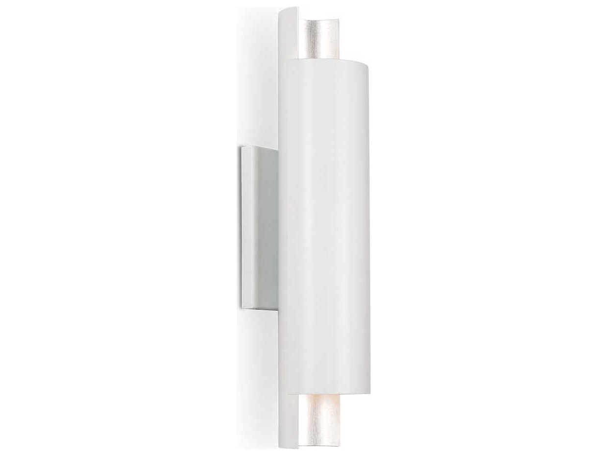 Kuzco Lighting Dela White Silver Wall Sconce