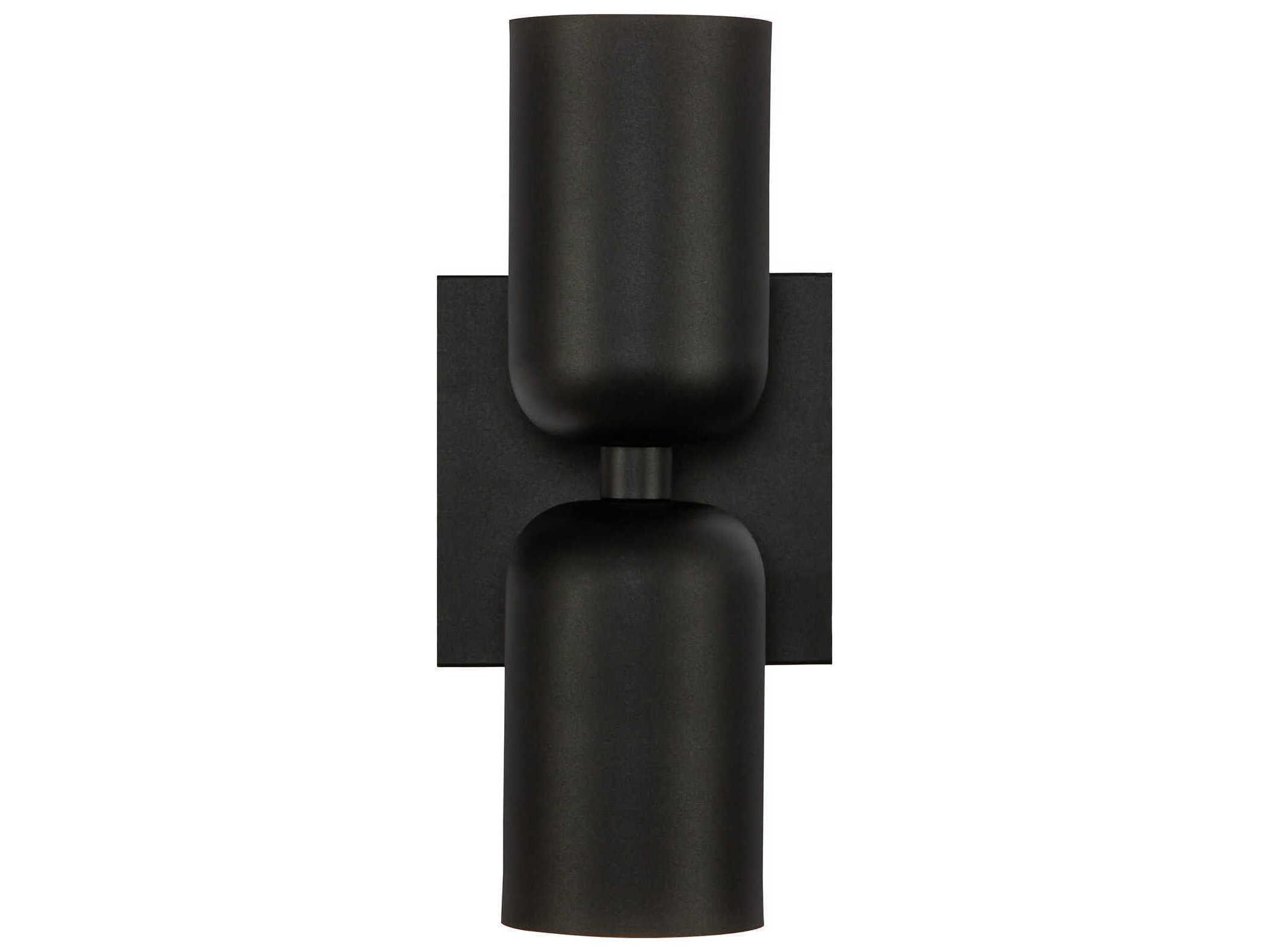 Kuzco Lighting Nola 2-Light Black Wall Sconce