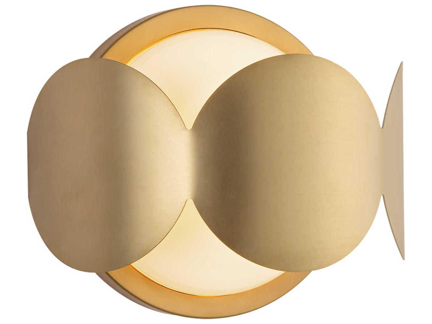 Kuzco Lighting Ciel 1-Light Brushed Gold Wall Sconce