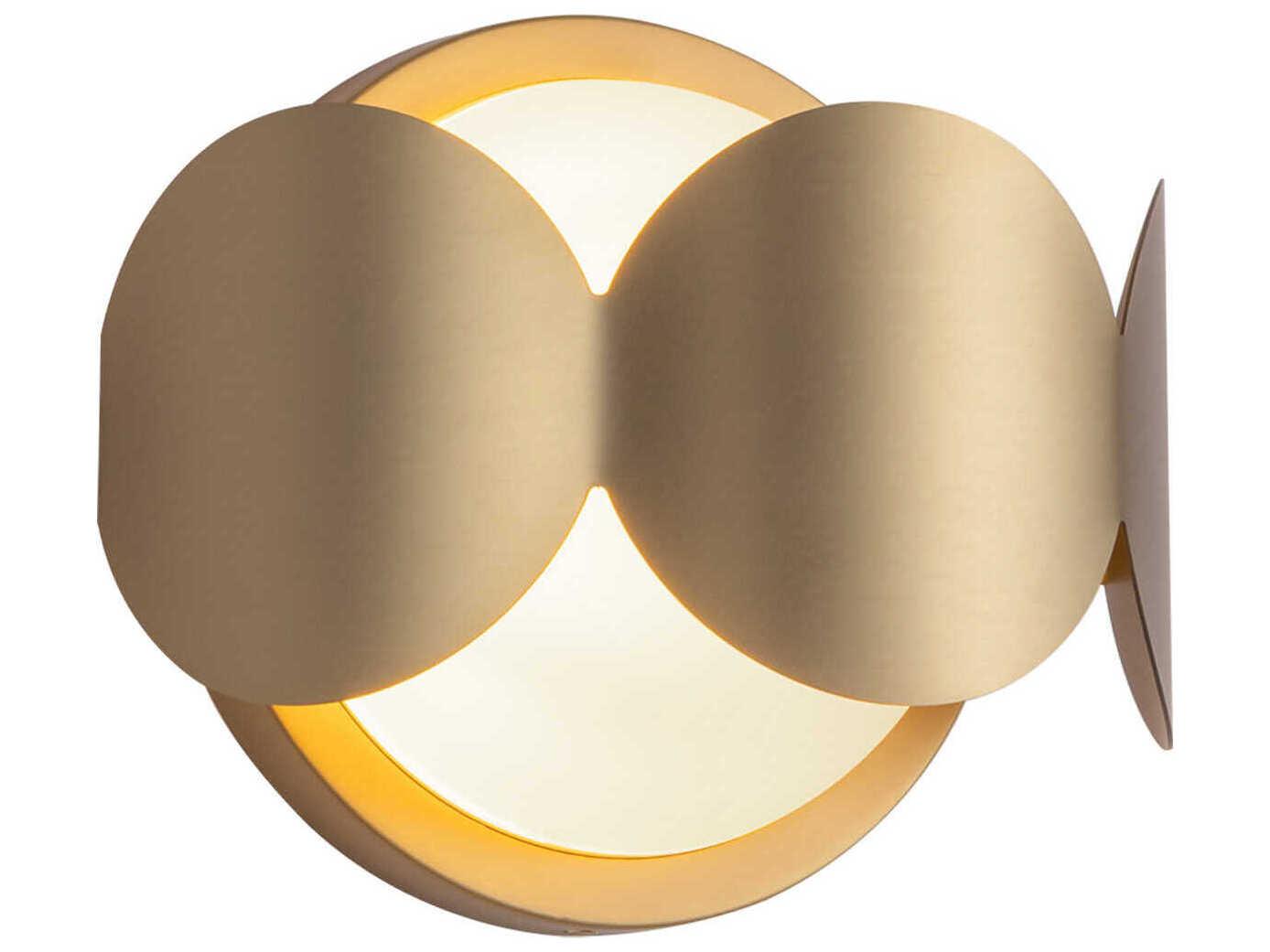 Kuzco Lighting Ciel 1-Light Brushed Gold Wall Sconce