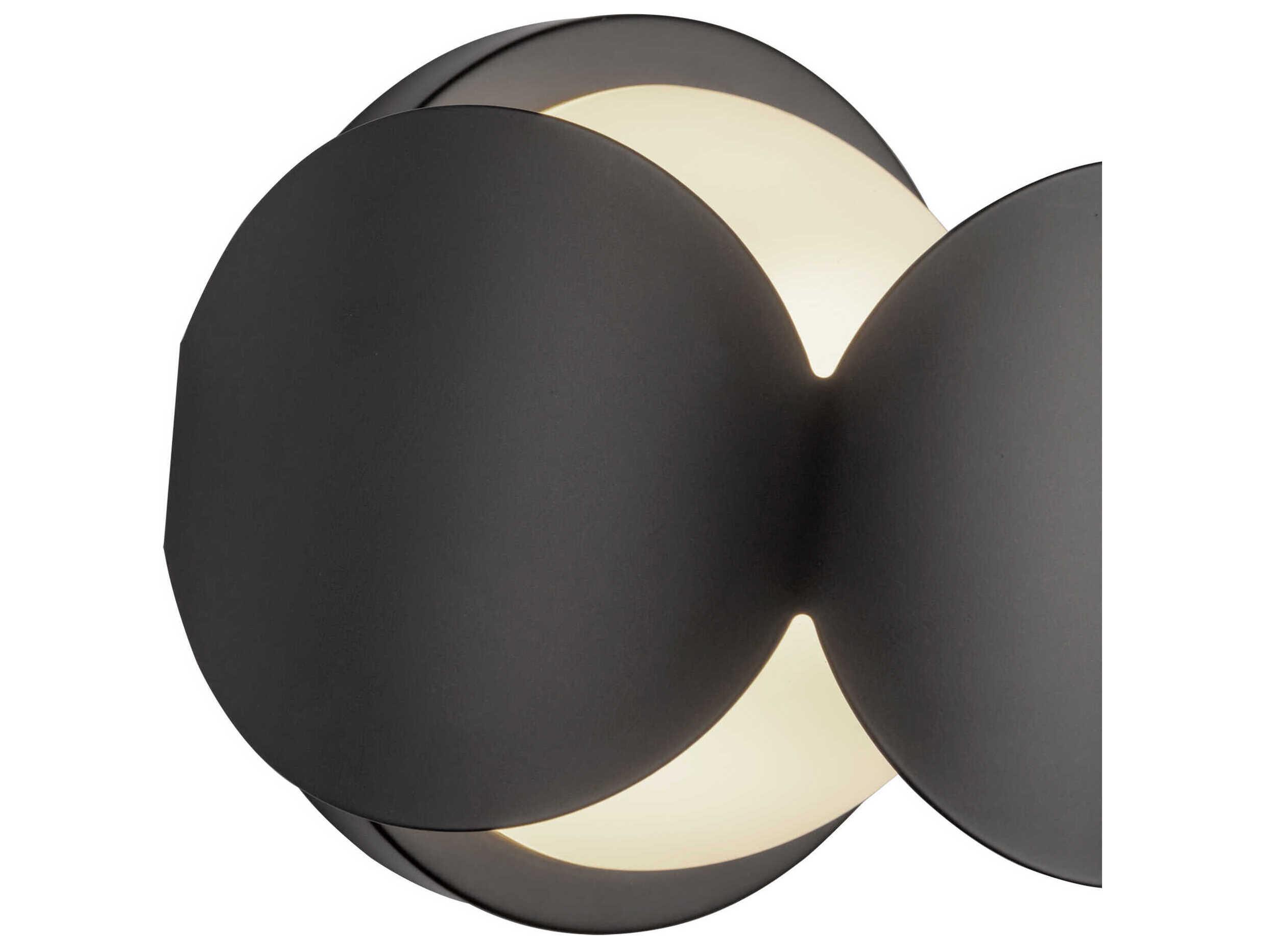 Kuzco Lighting Ciel 1-Light Black Wall Sconce