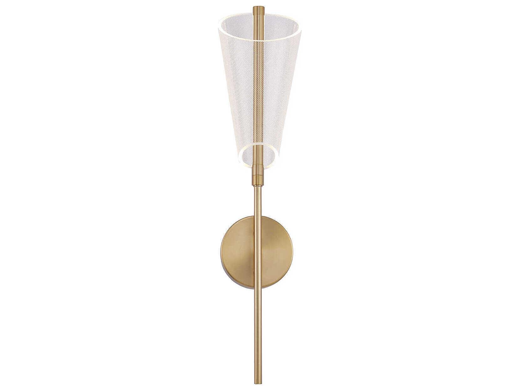 Kuzco Lighting Mulberry Brushed Gold Wall Sconce