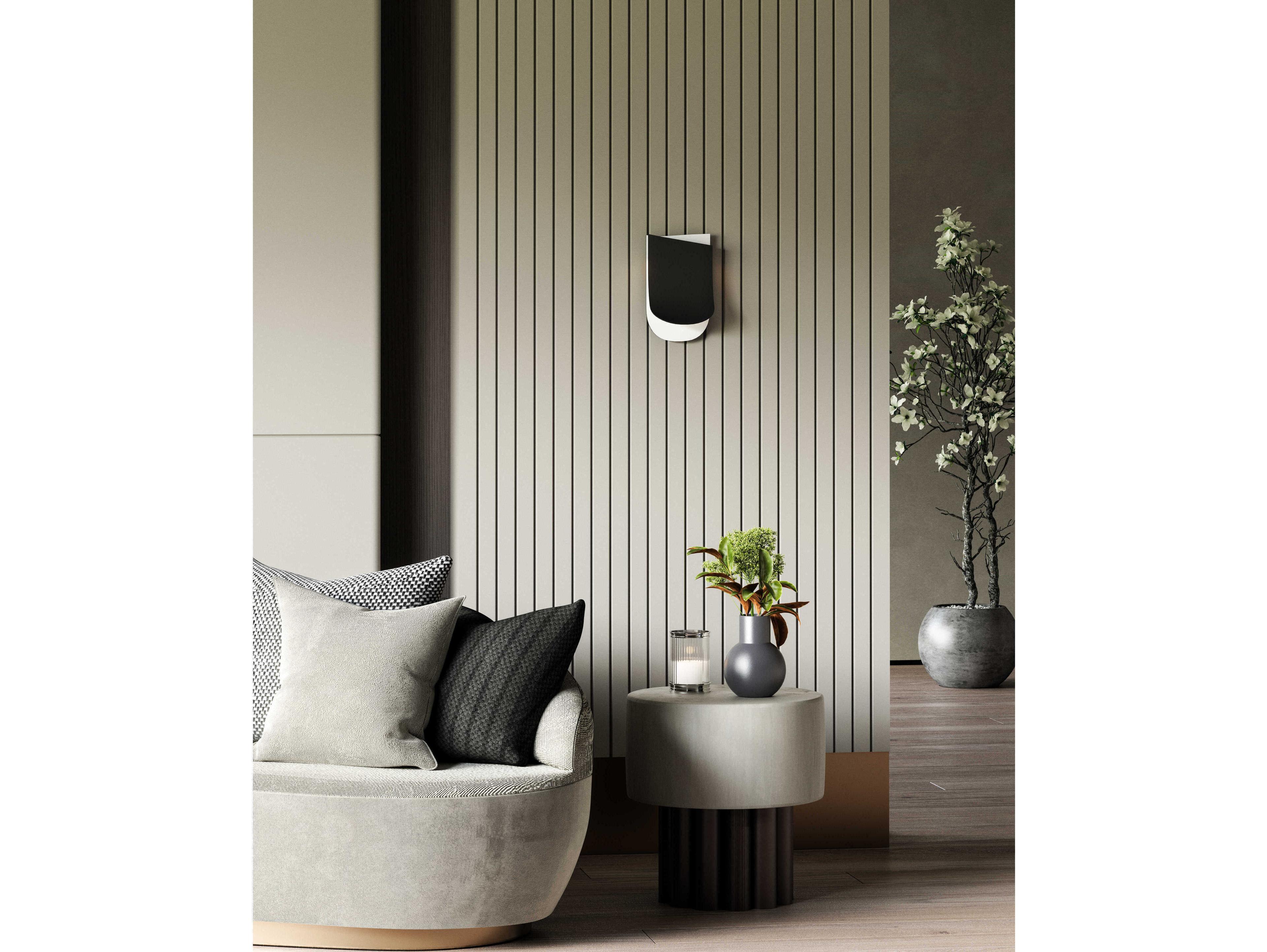 Kuzco Lighting Sonder Black White Wall Sconce