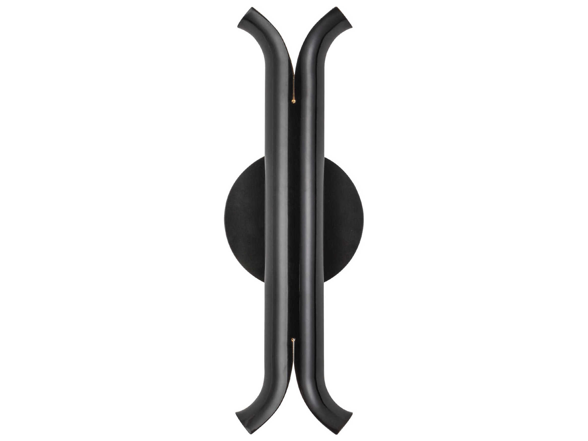 Kuzco Lighting Husk Glossy Black Wall Sconce