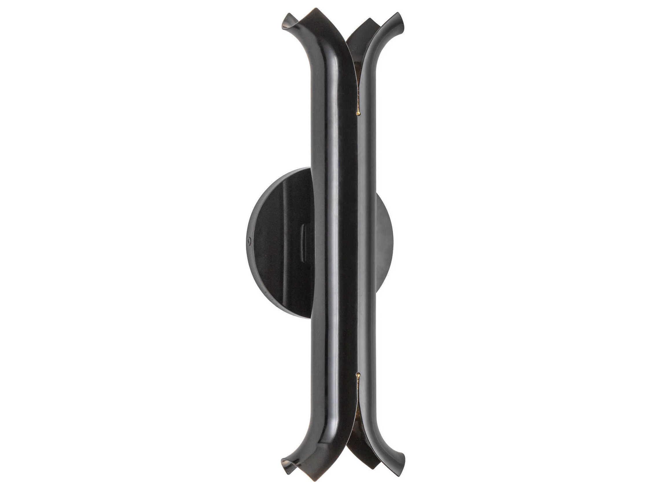 Kuzco Lighting Husk Glossy Black Wall Sconce