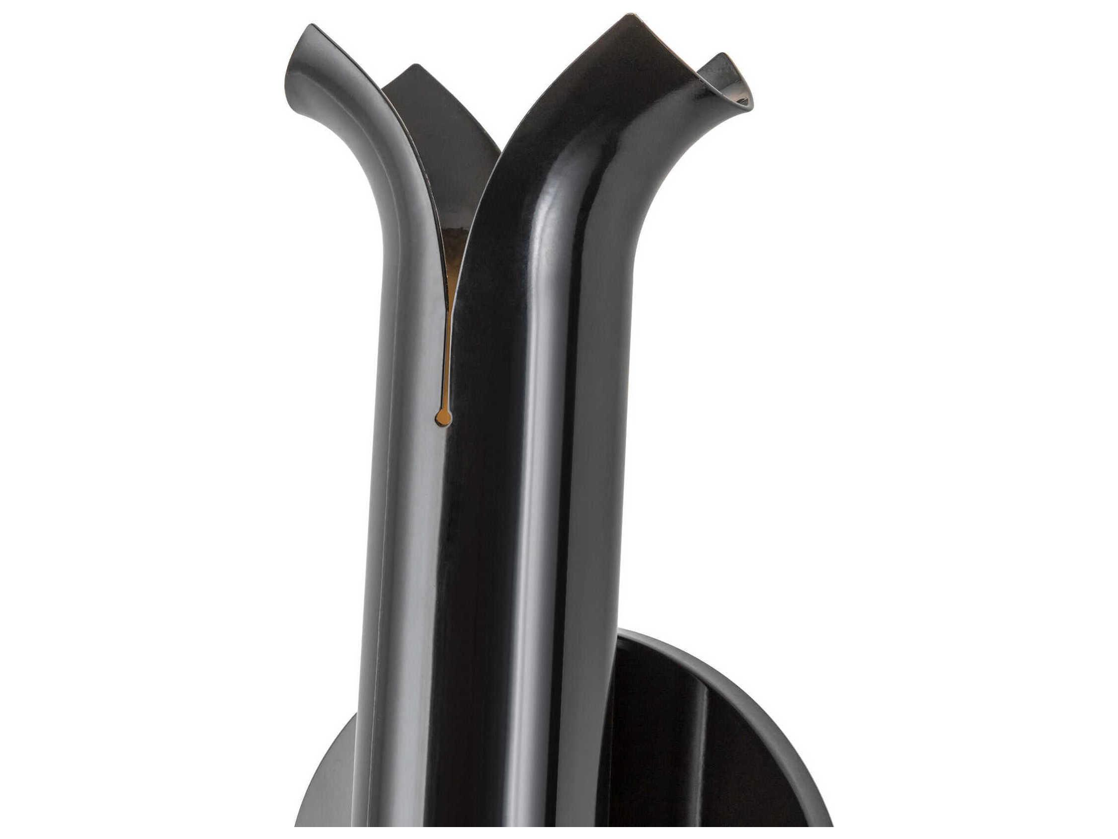 Kuzco Lighting Husk Glossy Black Wall Sconce