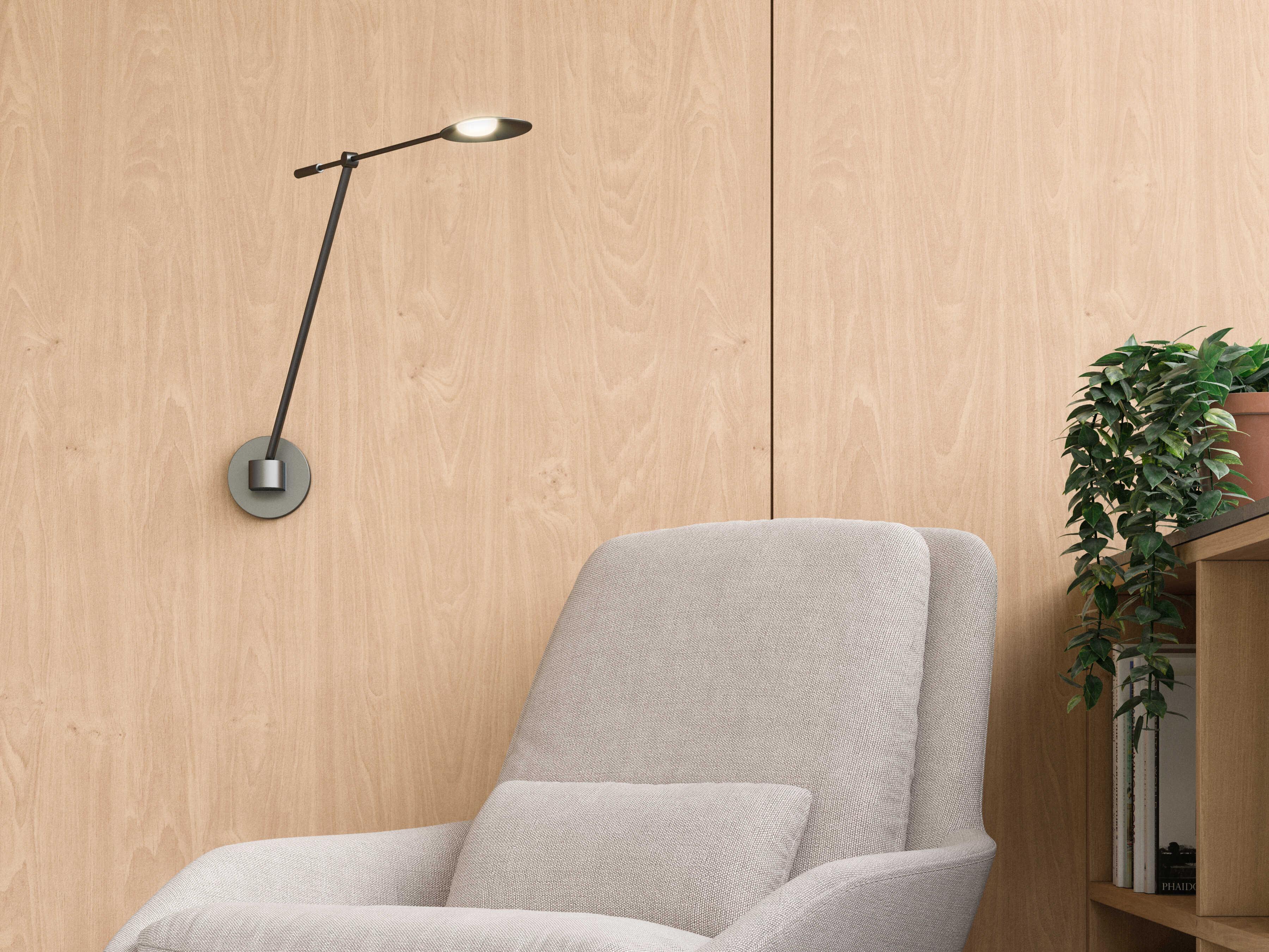 Kuzco Lighting Rotaire Black Swing Wall Sconce