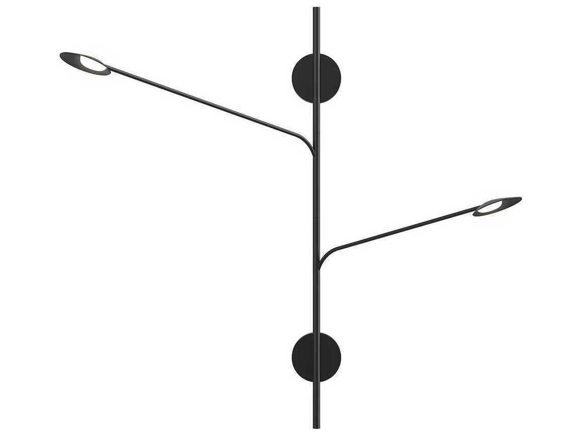 Kuzco Lighting Rotaire Black Swing Wall Sconce