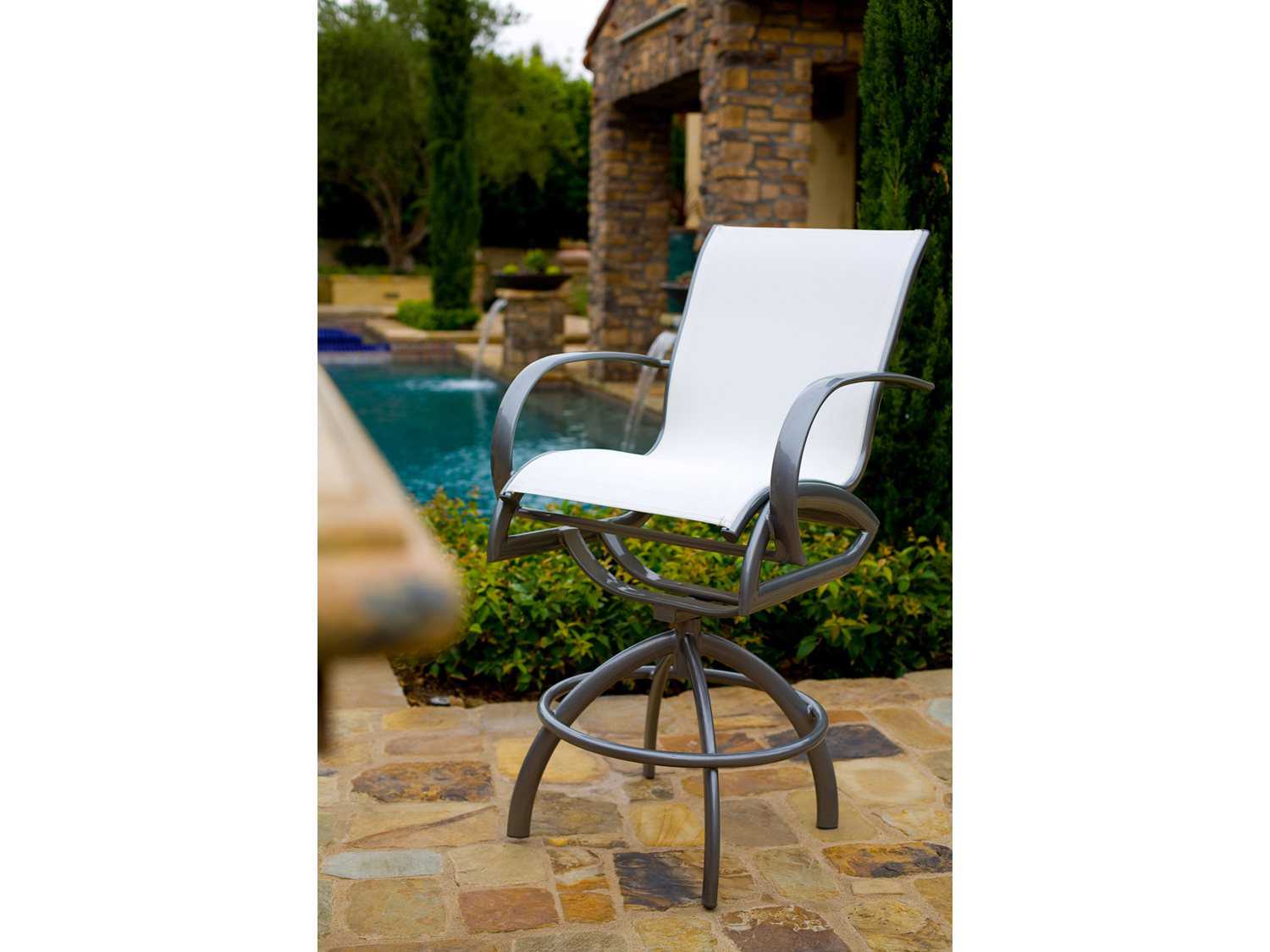 Koverton Modone Aluminum Swivel Outdoor Patio Bar Stool