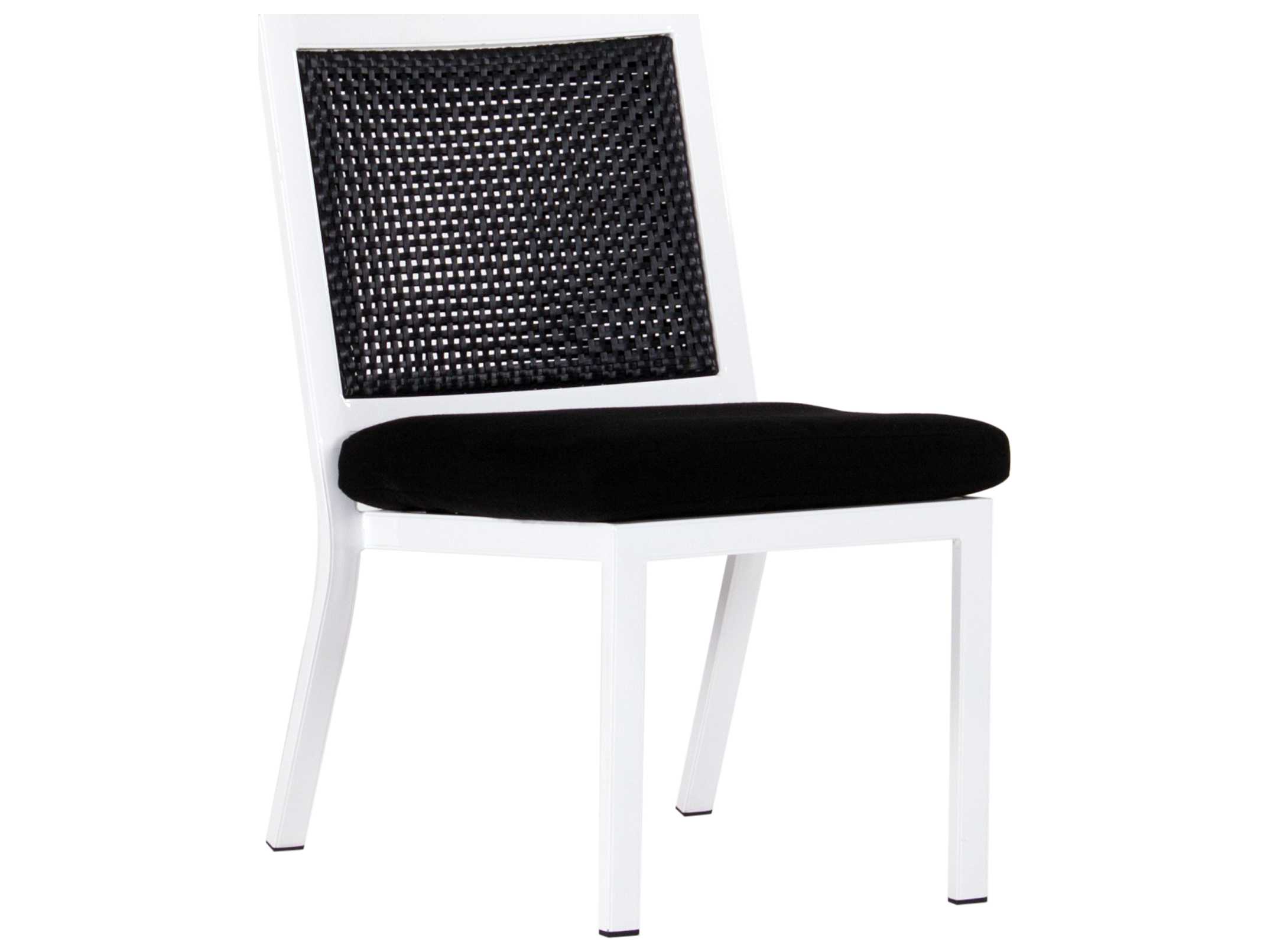 Koverton Parkview Woven Wicker Armless Outdoor Dining Chair