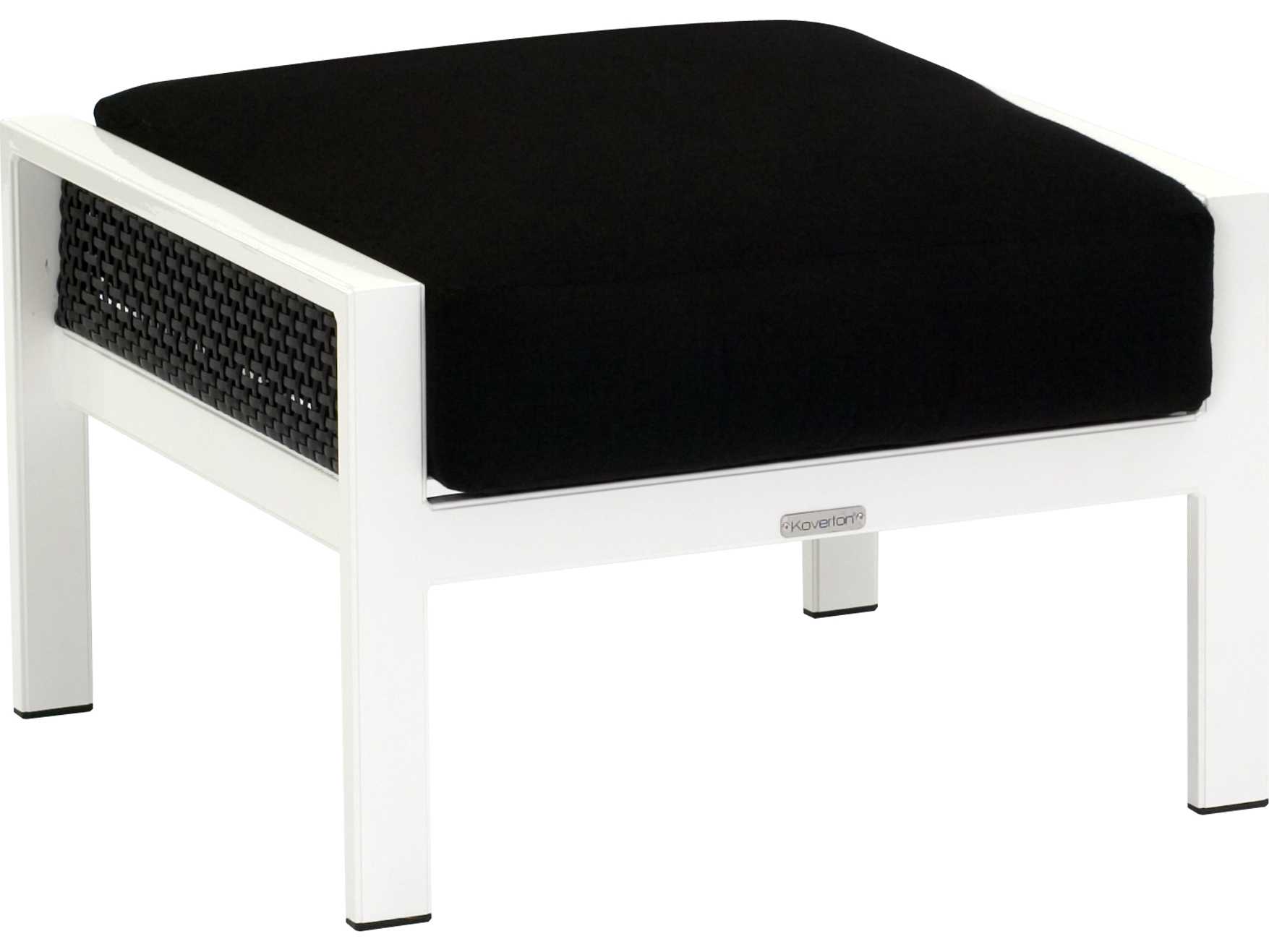 Koverton Parkview Woven Wicker Outdoor Patio Ottoman