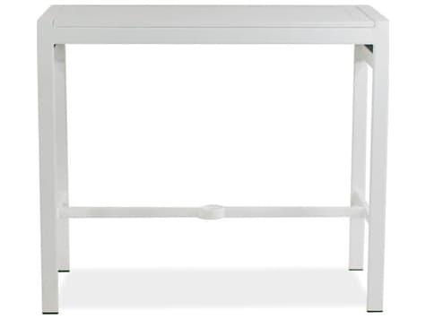 Koverton Parkview Woven Wicker Rectangular Wicker Outdoor Patio Bar Table