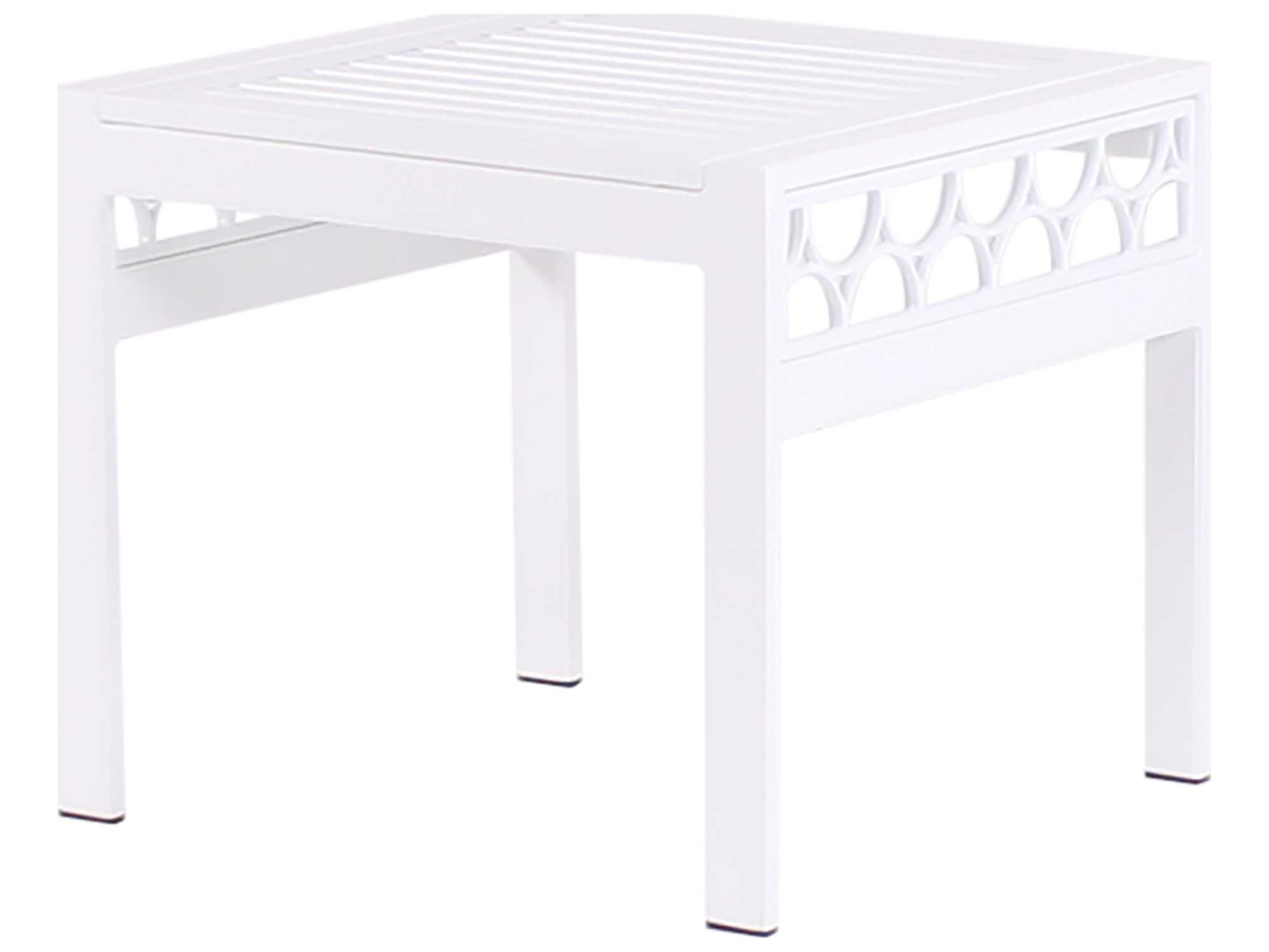 Koverton Parkview Cast Aluminum Rectangular Outdoor Patio Side Table
