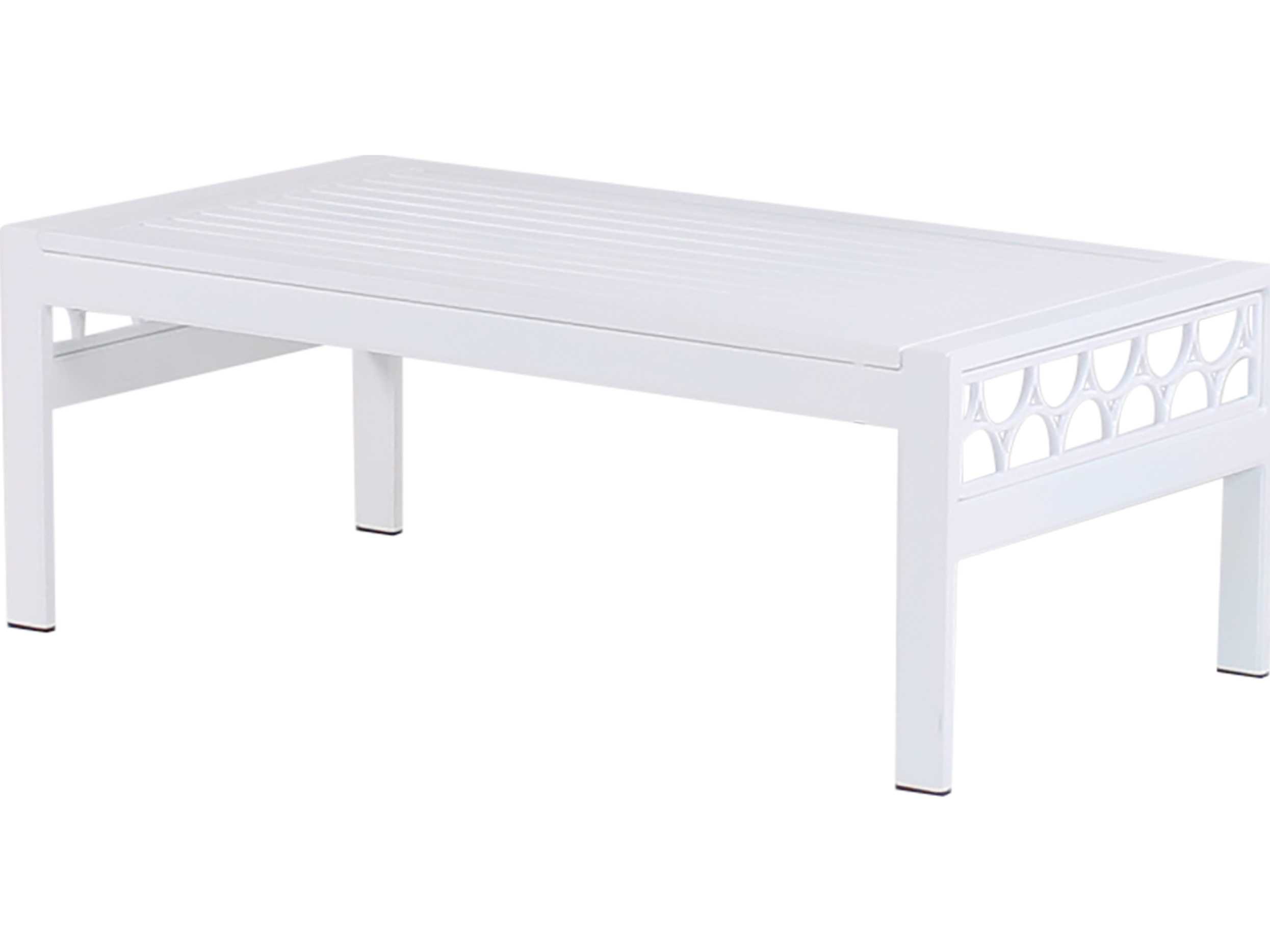 Koverton Parkview Cast Aluminum Rectangular Patio Coffee Table