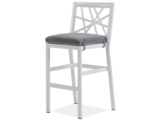 Koverton Parkview Knest Cast Aluminum Armless Outdoor Patio Bar Stool
