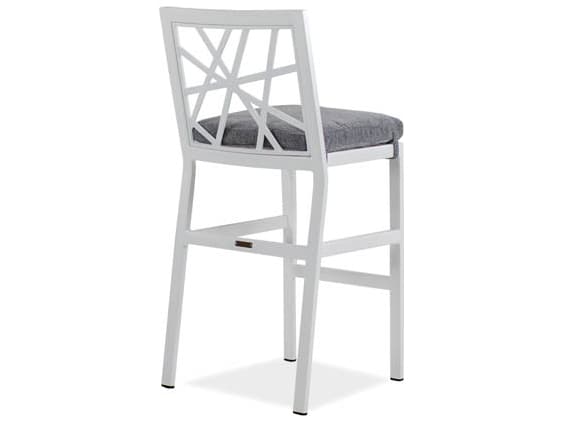 Koverton Parkview Knest Cast Aluminum Armless Outdoor Patio Bar Stool