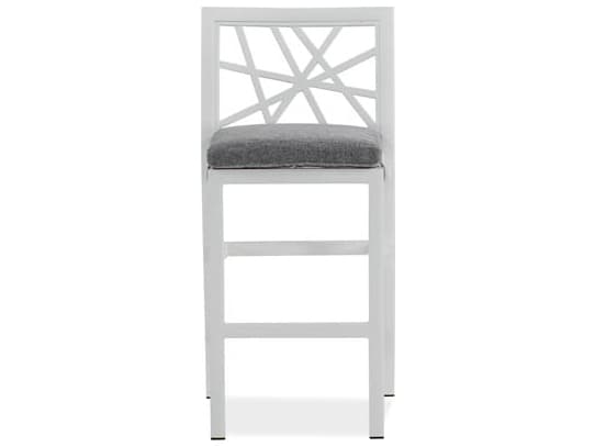 Koverton Parkview Knest Cast Aluminum Armless Outdoor Patio Bar Stool