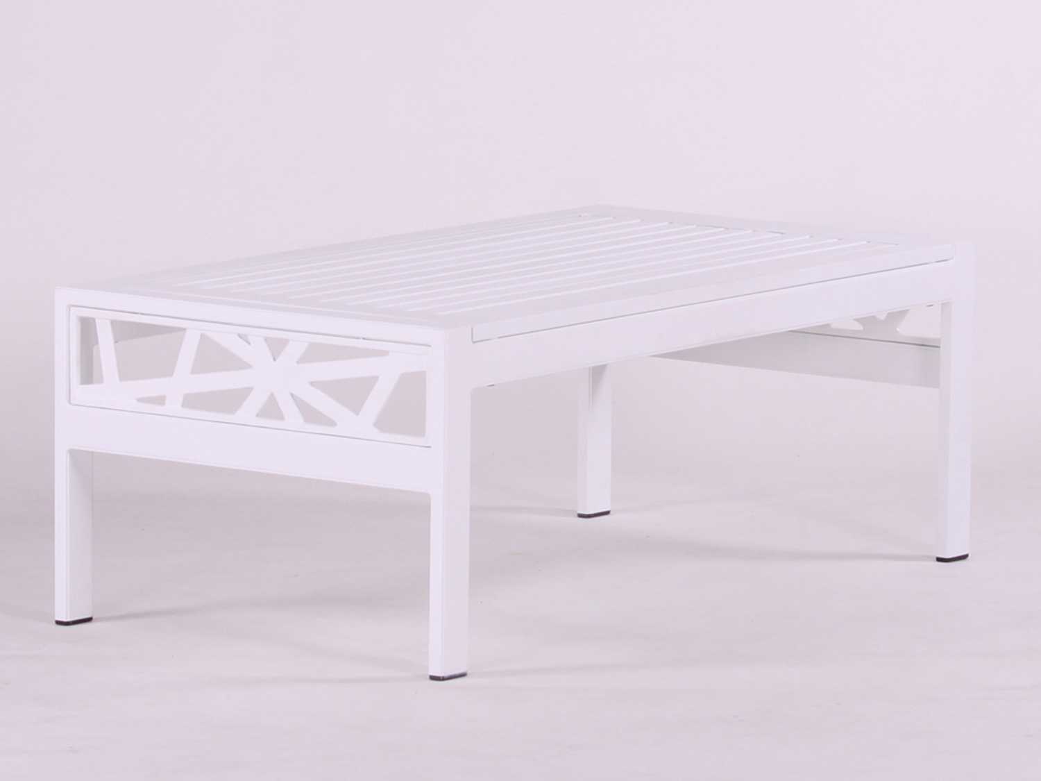 Koverton Parkview Knest Cast Aluminum Rectangular Outdoor Coffee Table