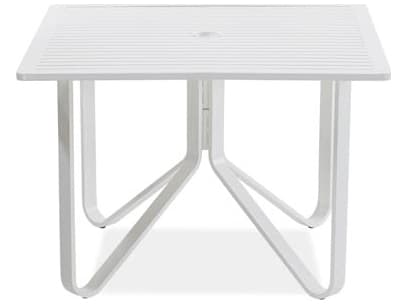 Koverton Chapman Extruded Aluminum Square Patio Dining Table with Umbrella Hole