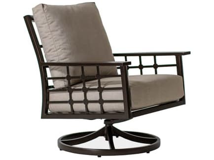 Koverton Evans Deep Seating Cast Aluminum Swivel Rocking Outdoor Club Chair