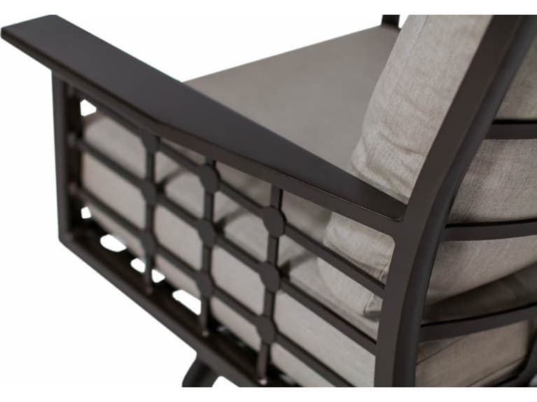 Koverton Evans Deep Seating Cast Aluminum Swivel Rocking Outdoor Club Chair