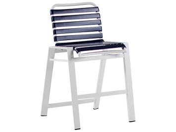 Koverton Endure Aluminum Strap Stationary Outdoor Bar Stool