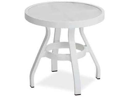 Koverton Endure Aluminum Round Acrylic Top Outdoor Side Table