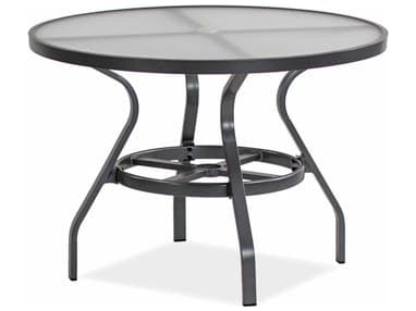 Koverton Endure Aluminum Round Outdoor Patio Dining Table with Umbrella Hole