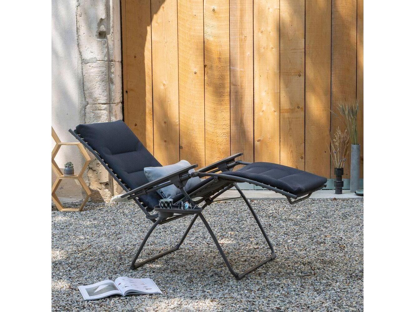 Lafuma Evolution Steel Cushion Lounge Chair