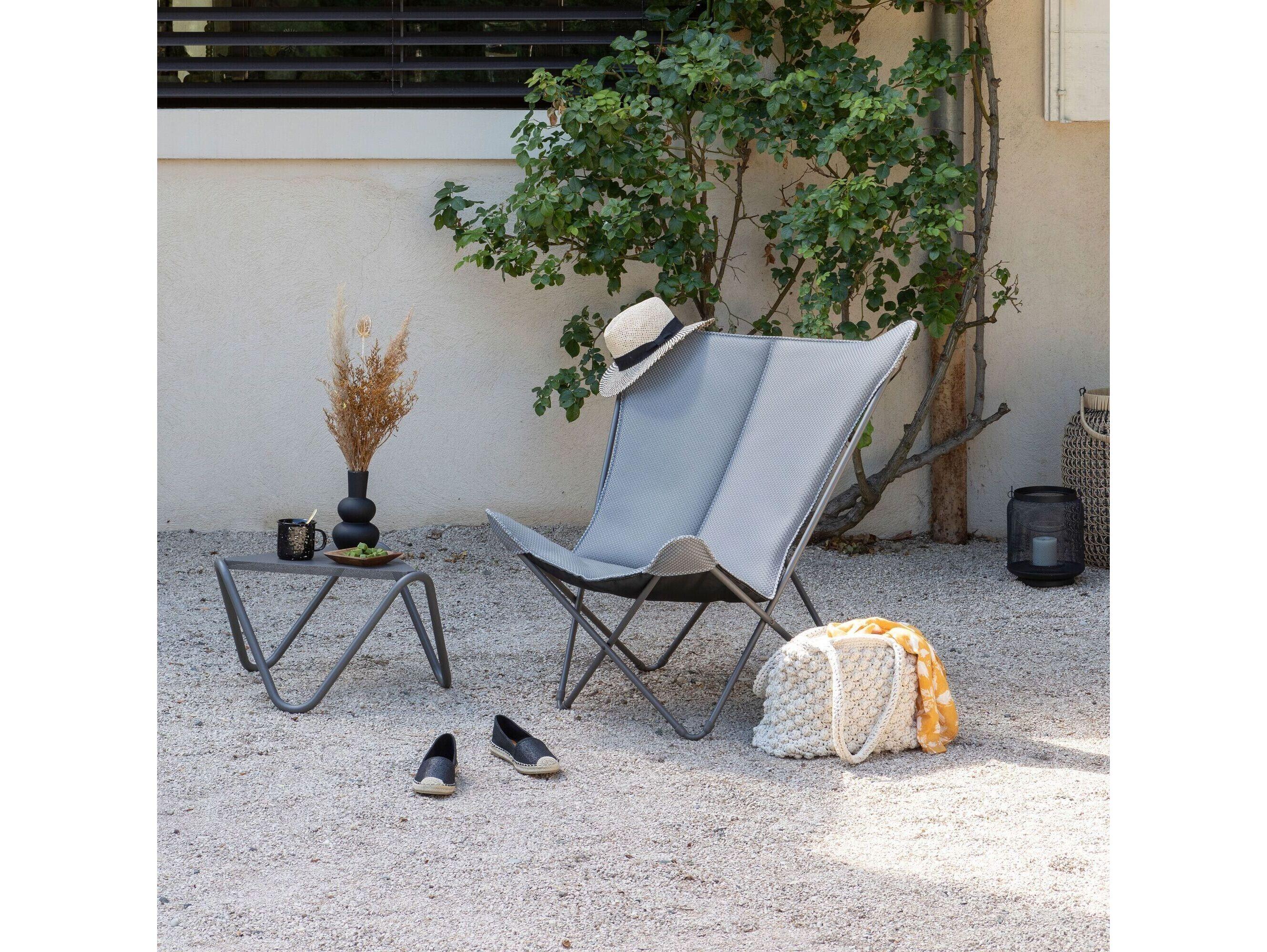 Lafuma Pop Up Steel Cushion Lounge Chair