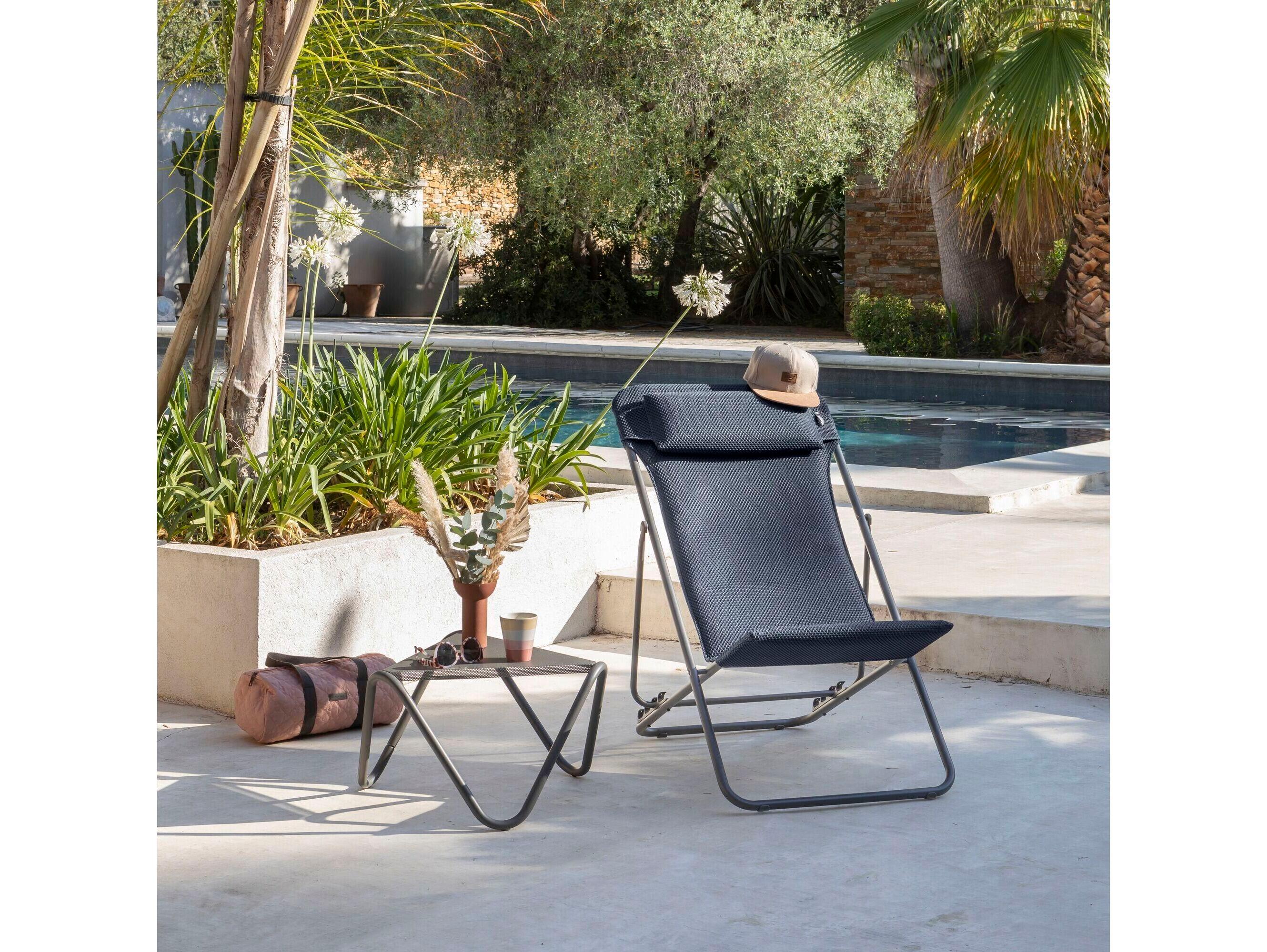 Lafuma Maxi Transat Steel Cushion Lounge Chair