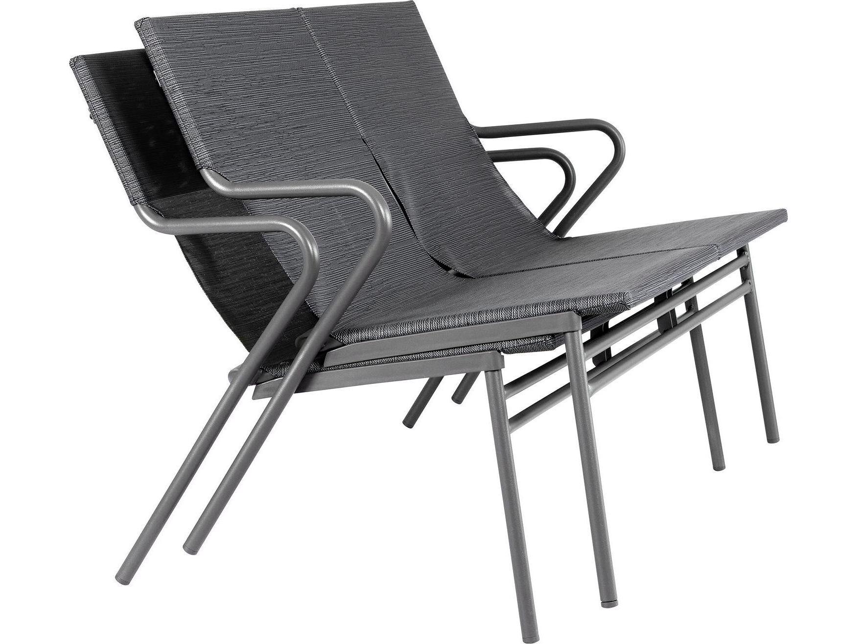 Lafuma Vence Steel Cushion Bench