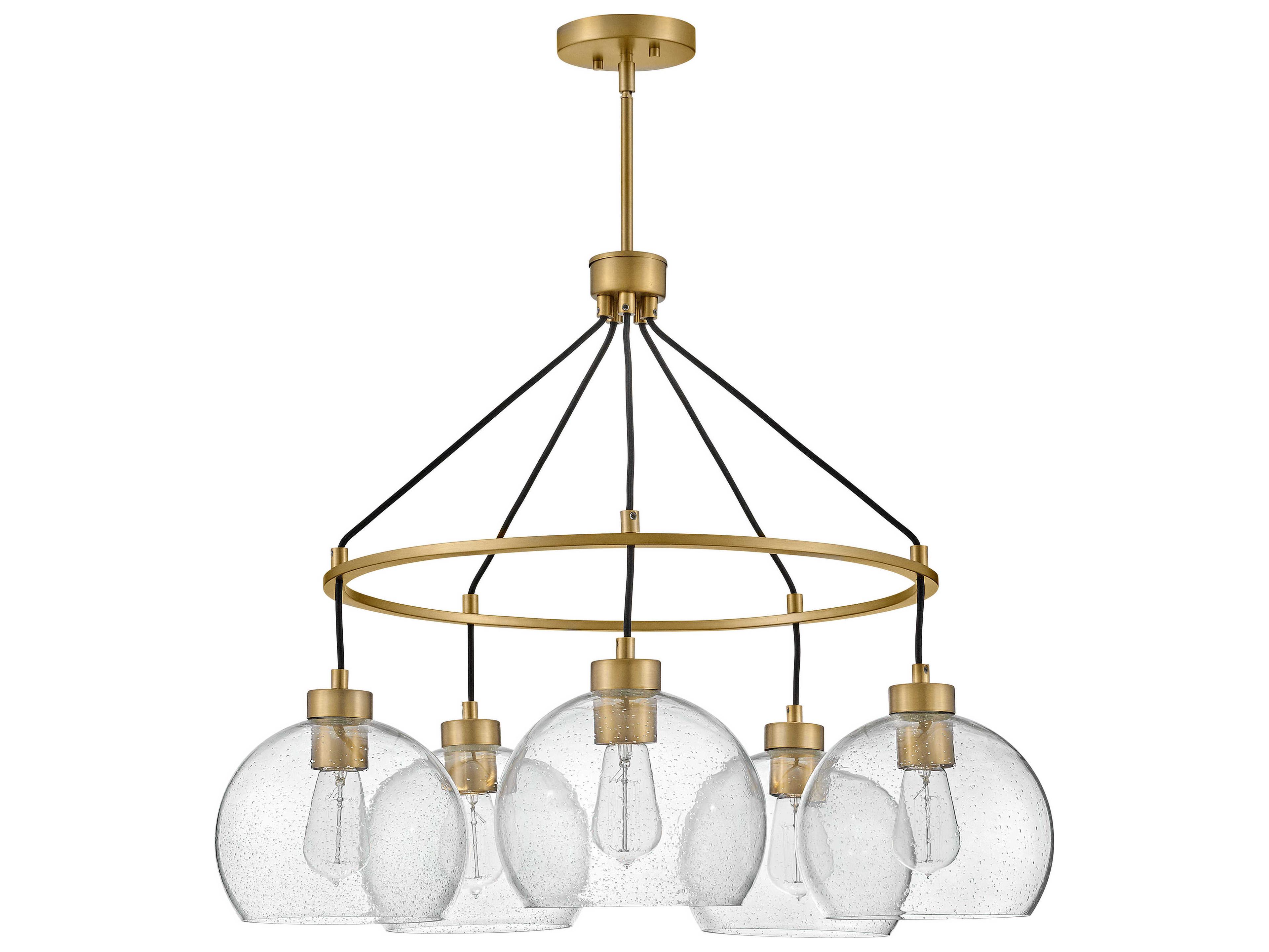 Lark Living Rumi 5-Light Lacquered Brass Globe Chandelier