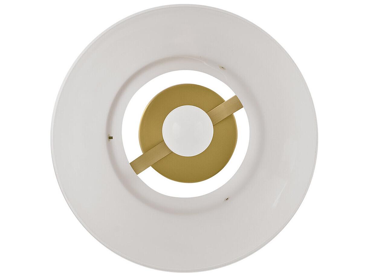 Lark Living Tori 1-Light Lacquered Brass Bell Semi Flush Mount