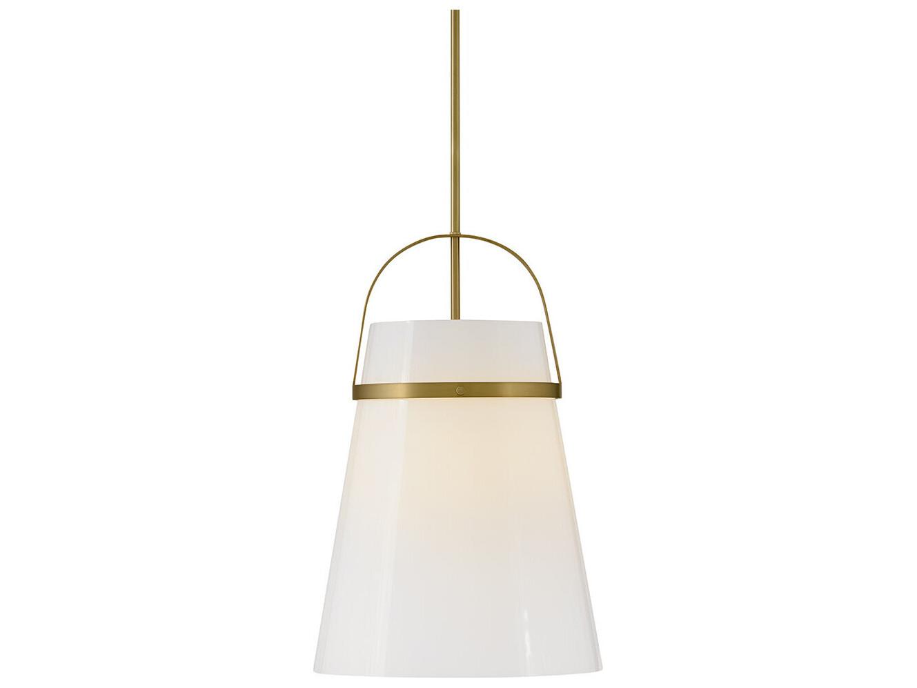 Lark Living Tori 1-Light Lacquered Brass Bell Pendant
